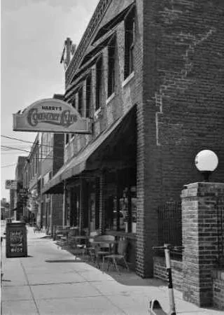 A photo of an old cafe in a town centre - the memories of a time gone by