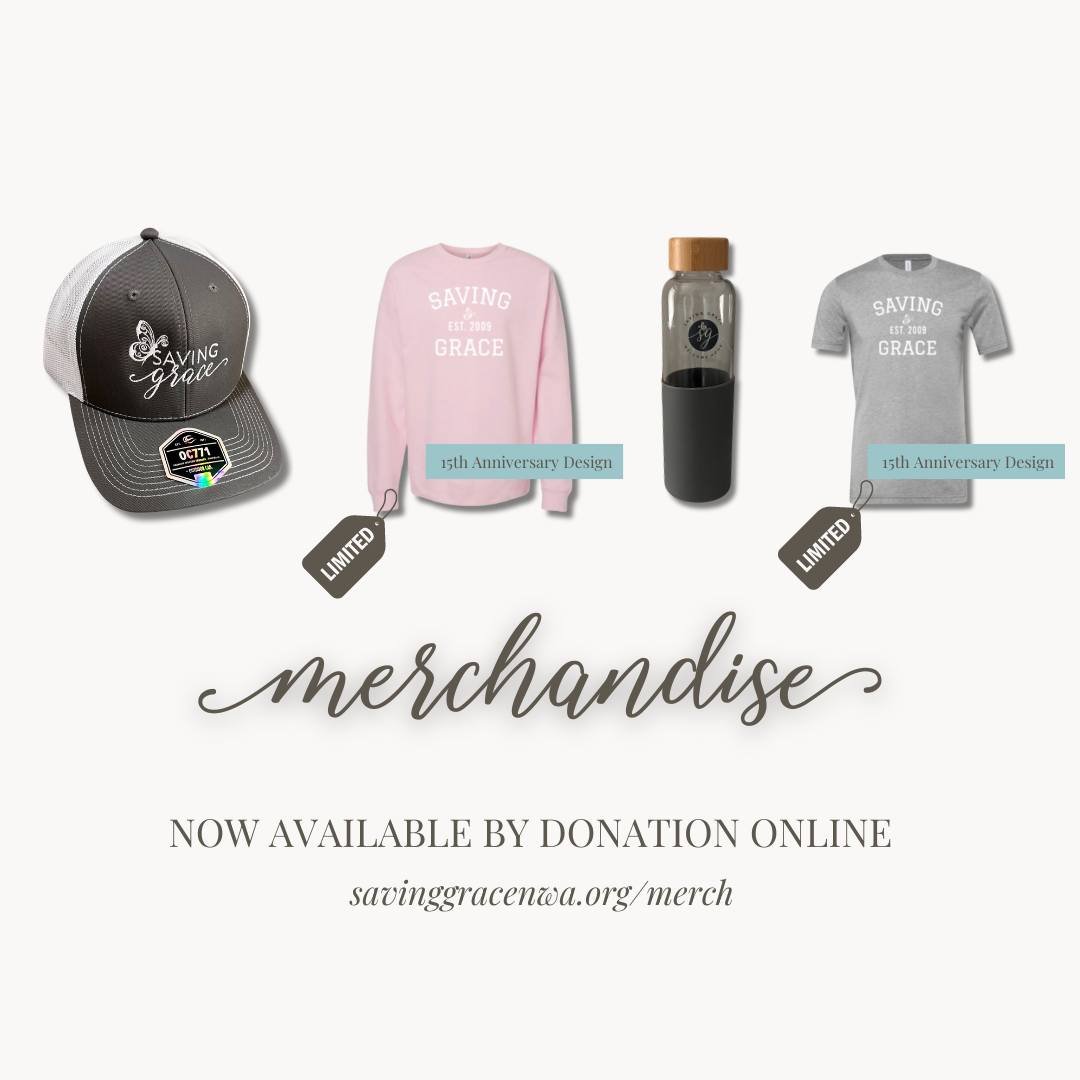 Friends, did you know that you can support &quot;Grace&quot; by purchasing Saving Grace swag online? 

Click the link in our bio to visit our online store!
