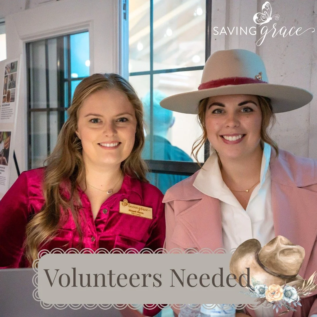 ✨ VOLUNTEERS NEEDED! ✨
Be part of the fun + purpose at this year&rsquo;s Uptown Hoedown, benefiting the young women of Saving Grace!
Whether you can help prep, greet guests, or assist behind the scenes, we have a spot for you!
💪 Must be able to lift