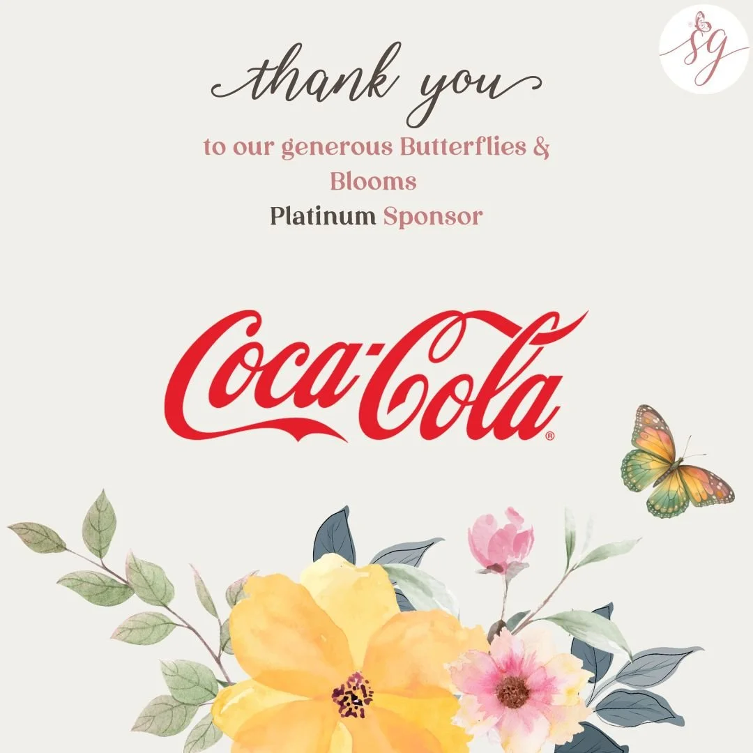✨ A special thank you to our Platinum Sponsor! Coca-Cola 

Your partnership helps create a space where stories are shared, lives are honored, and our community gathers with purpose.

Grace is supported in powerful ways because of you. 🦋

#Butterflie