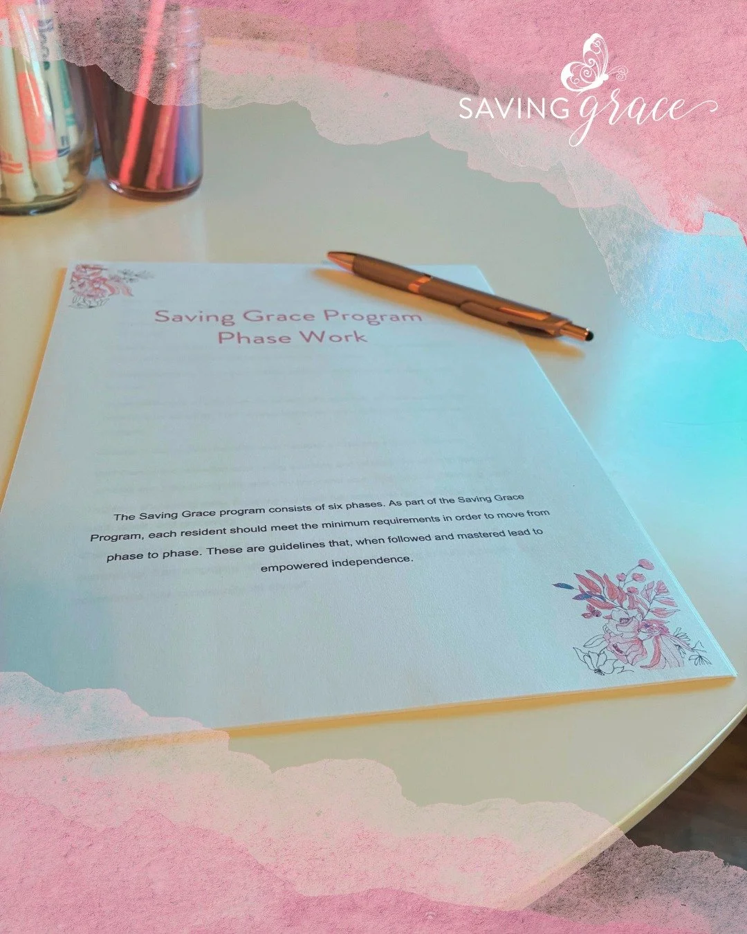 Every step forward at Saving Grace is intentional. 🩷

Did you know the Saving Grace Program is built around six phases of growth? Independence doesn&rsquo;t happen by accident&mdash;it&rsquo;s nurtured, practiced, and supported every step of the way