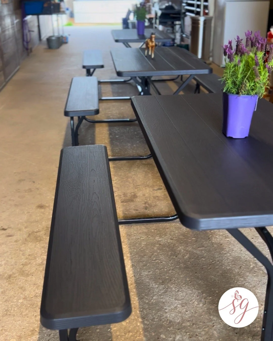 We are SO grateful to @bayerofficial  for their generous donation of these three beautiful picnic tables! And a special thank you to the incredible volunteer who gave their time and care to put them together for Grace&mdash;we couldn&rsquo;t do this 