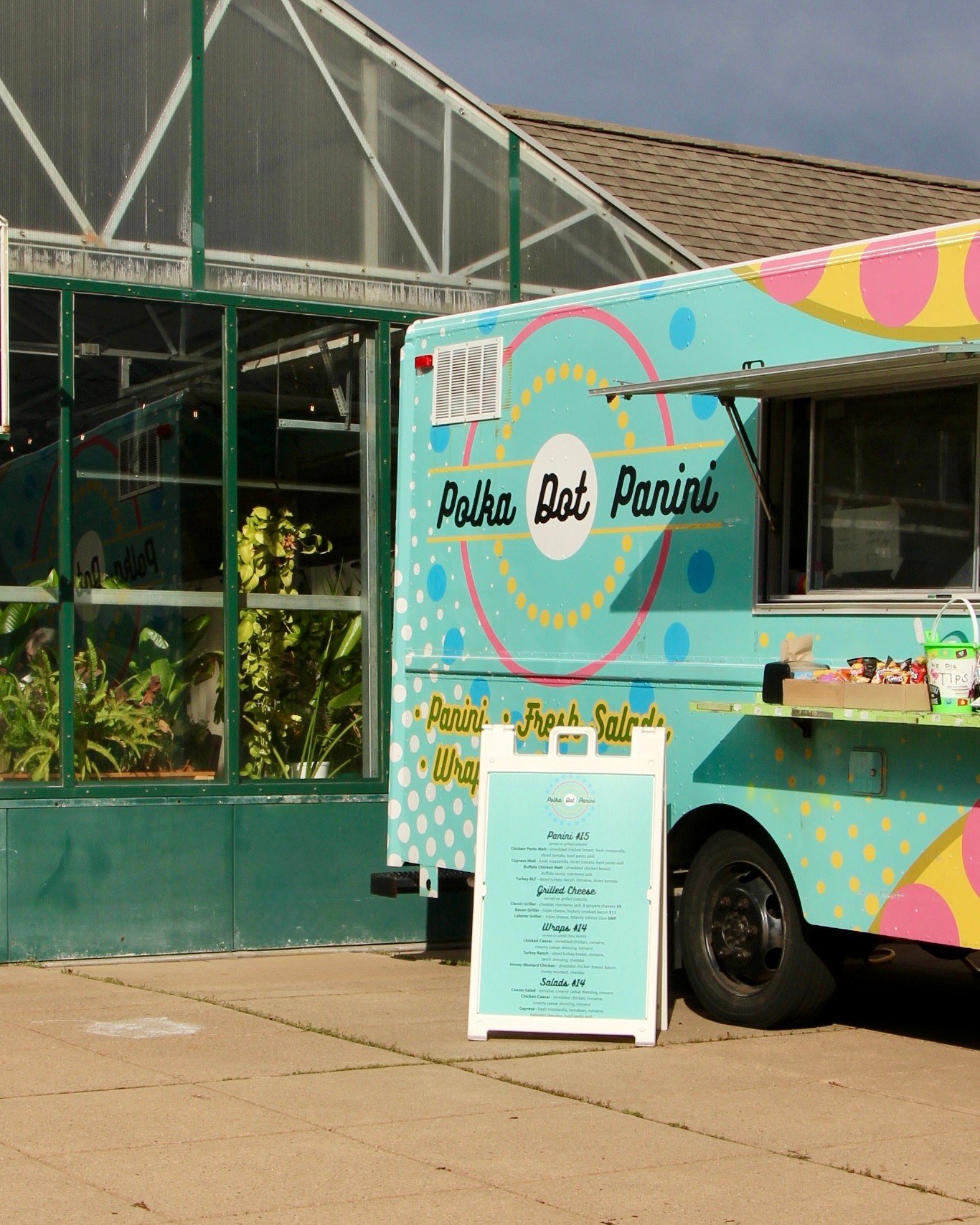 Here&rsquo;s your sign to follow the dots 🥪✨
The Polkadot Panini is parked at Town Cove Tap today and tomorrow from 12 to 4!