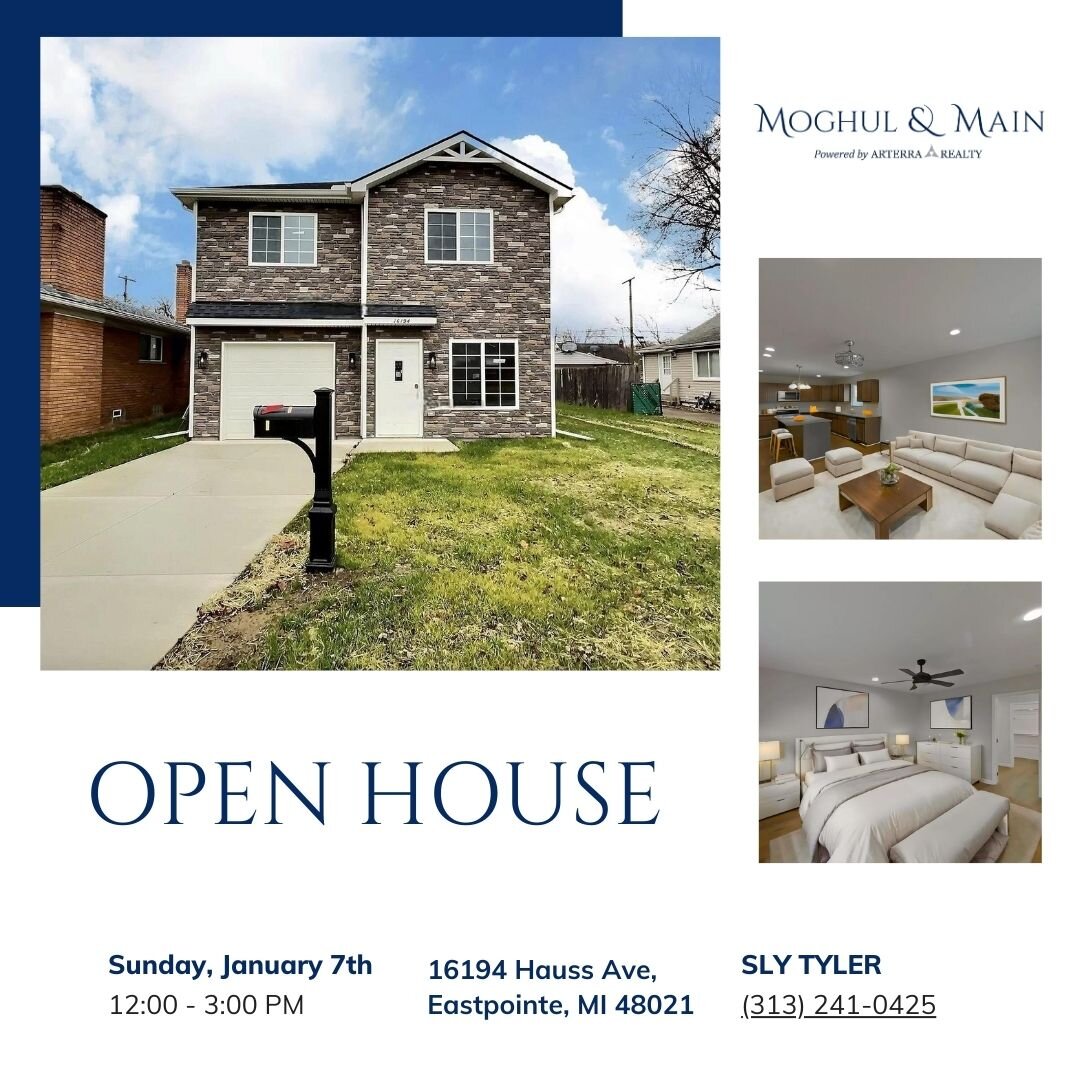 OPEN HOUSE - Sunday, January 7th from 12:00 - 3:00 PM: This home is situated close to shopping areas and offers easy access to I-696 and I-94. 

Built with four bedrooms, one on the main level that can also serve as an office, and three full bathroom