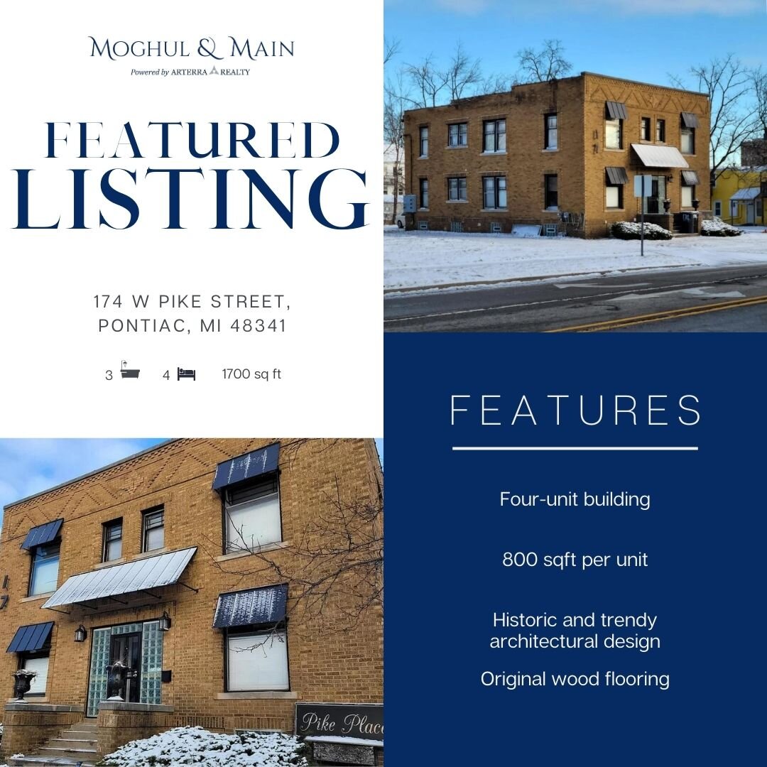 Explore a unique chance to invest in a thriving market just steps away from downtown Pontiac. This brick building seamlessly combines historic charm with modern updates, boasting original wood flooring, tile floors, and new countertops.

Key Features