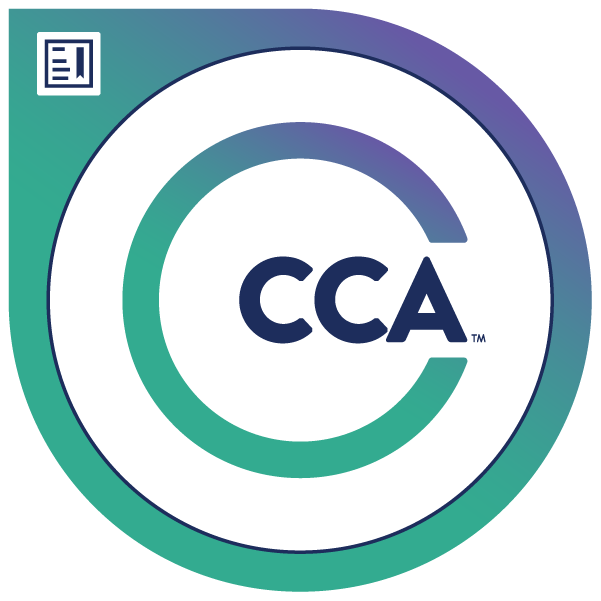 CCA badge indicating that members of our team are certified as CMMC Certified Assessors.