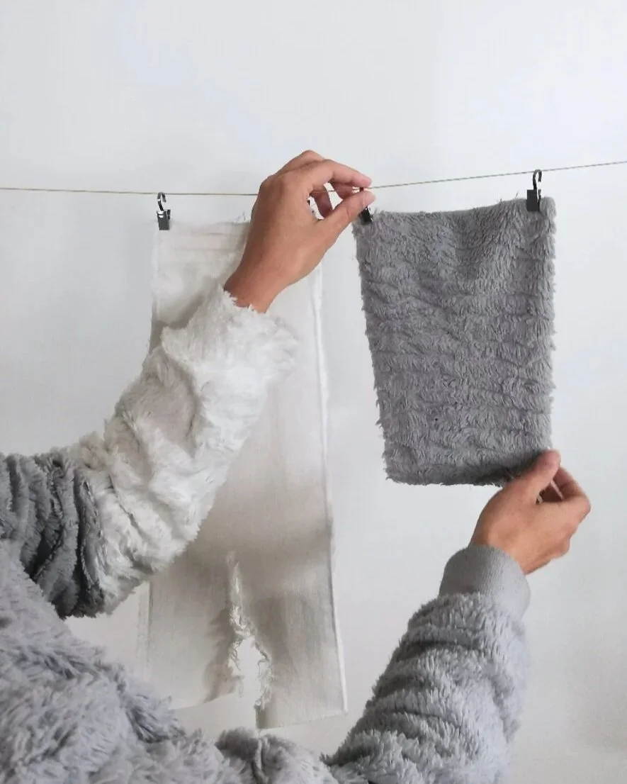 Projet de textile technique et upcycling haute-visibilité au laboratoire L'Unique Façon, Nantes.