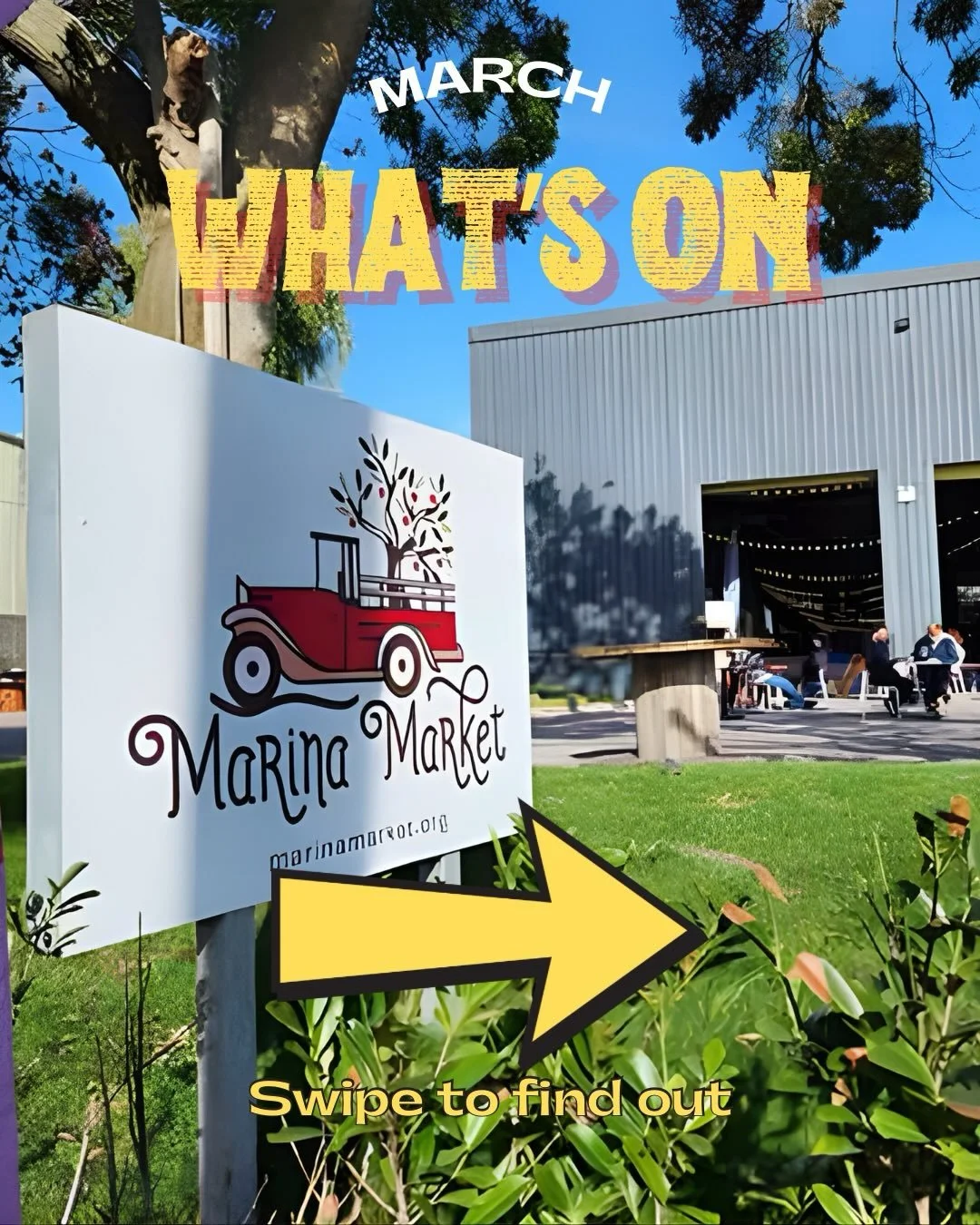 🔥MARCH WHATS ON AT The Marina Market🔥

🚲Cycle against suicide - 7th
✨The Girly Reset - 8th 
🚗The NEVO Driving experience - 8th
🐾Paws 4 Cause - 8th
👯John Lonergan Irish Dancers - 14th
🧘&zwj;♀️Charity Pilates - 14th 
🎶Arundo Music Group - 14/15