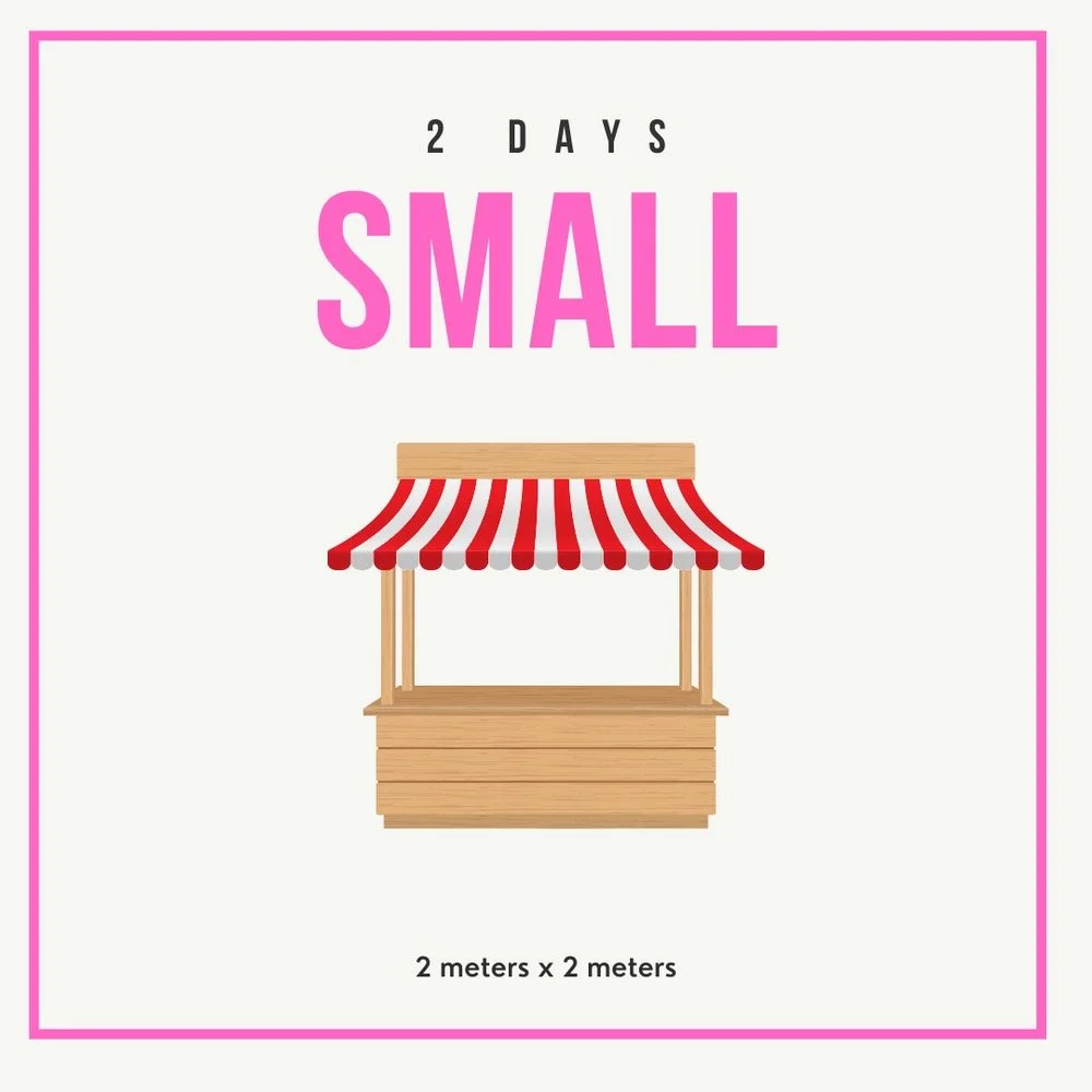 Small Stall - 2 days - November 8th & 9th