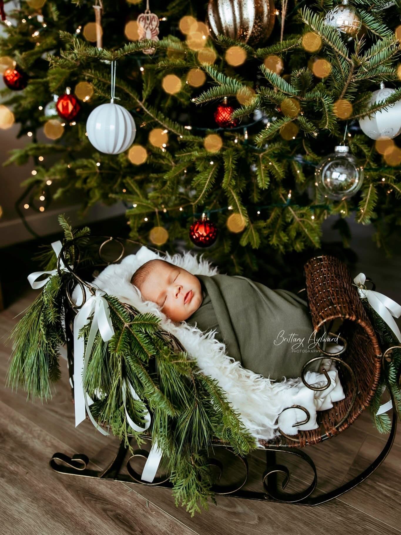Baby Leslie is such a sweet little baby, loved being invited back into Gracyn&rsquo;s and Brett&rsquo;s home to capture their best Christmas gift 🎁 #peinewbornphotographer #christmaslifestyle #inhomenewbornsession #peibabyphotographer #brittanyaylwa