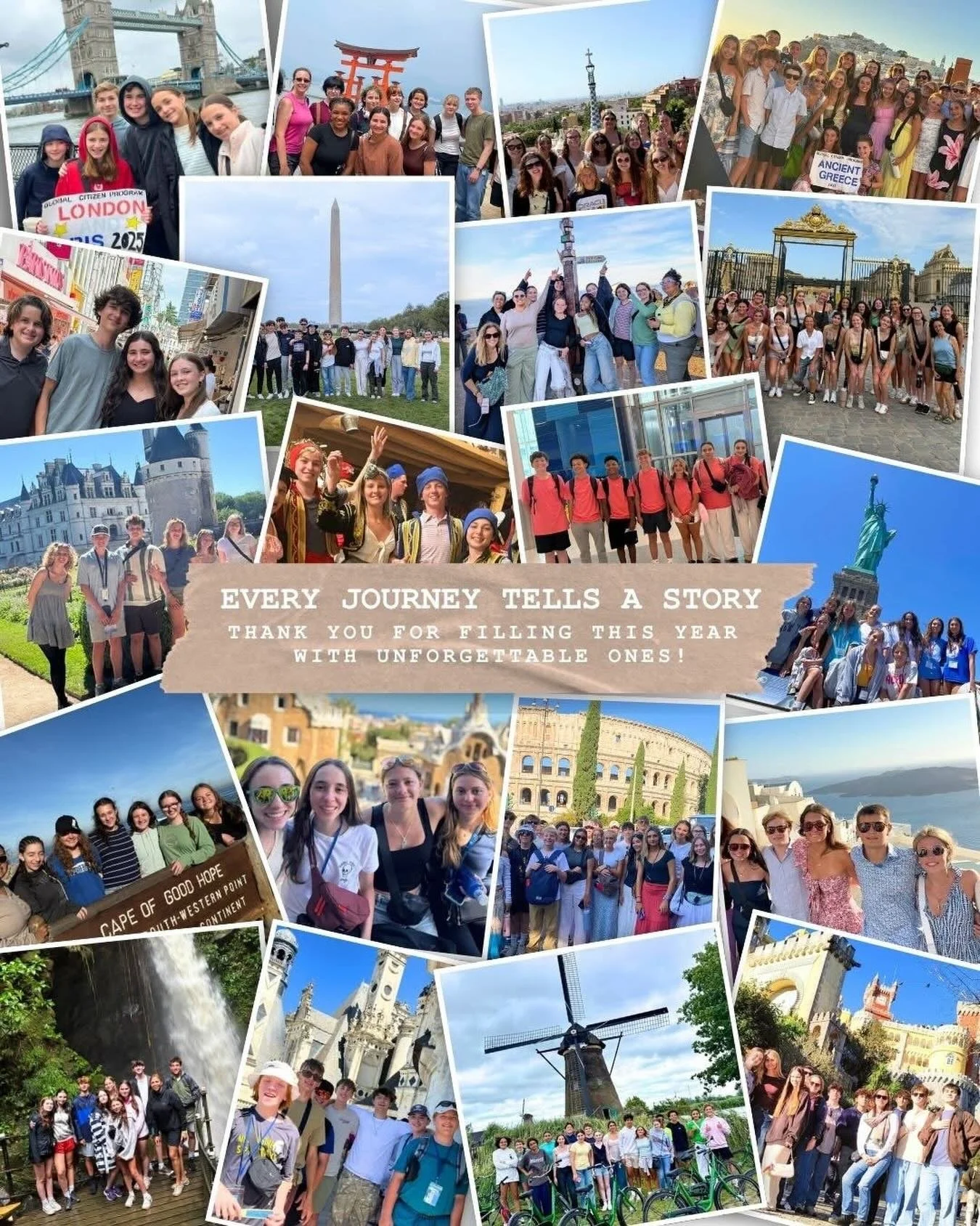 As we look back on a year filled with global adventures, we want to thank every student and teacher who journeyed with us in 2025 &mdash;as well as the families who supported them every step of the way!

To the students and teachers who explored the 