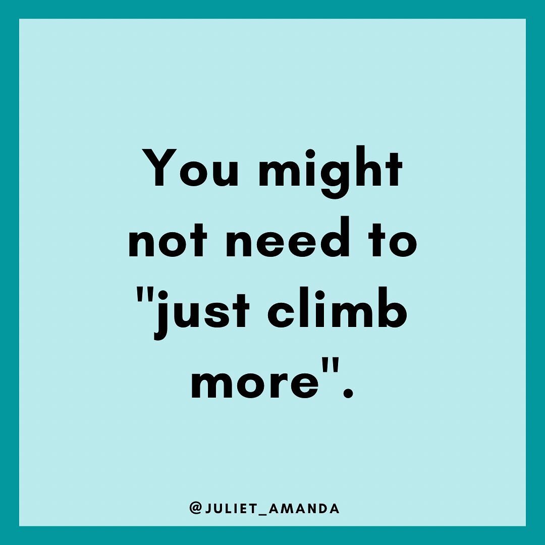 Some advice beyond &ldquo;just climb more&rdquo;.

What&rsquo;s your favorite way to add intention to your practice? Let me know in the comments 👇🏽👇🏽