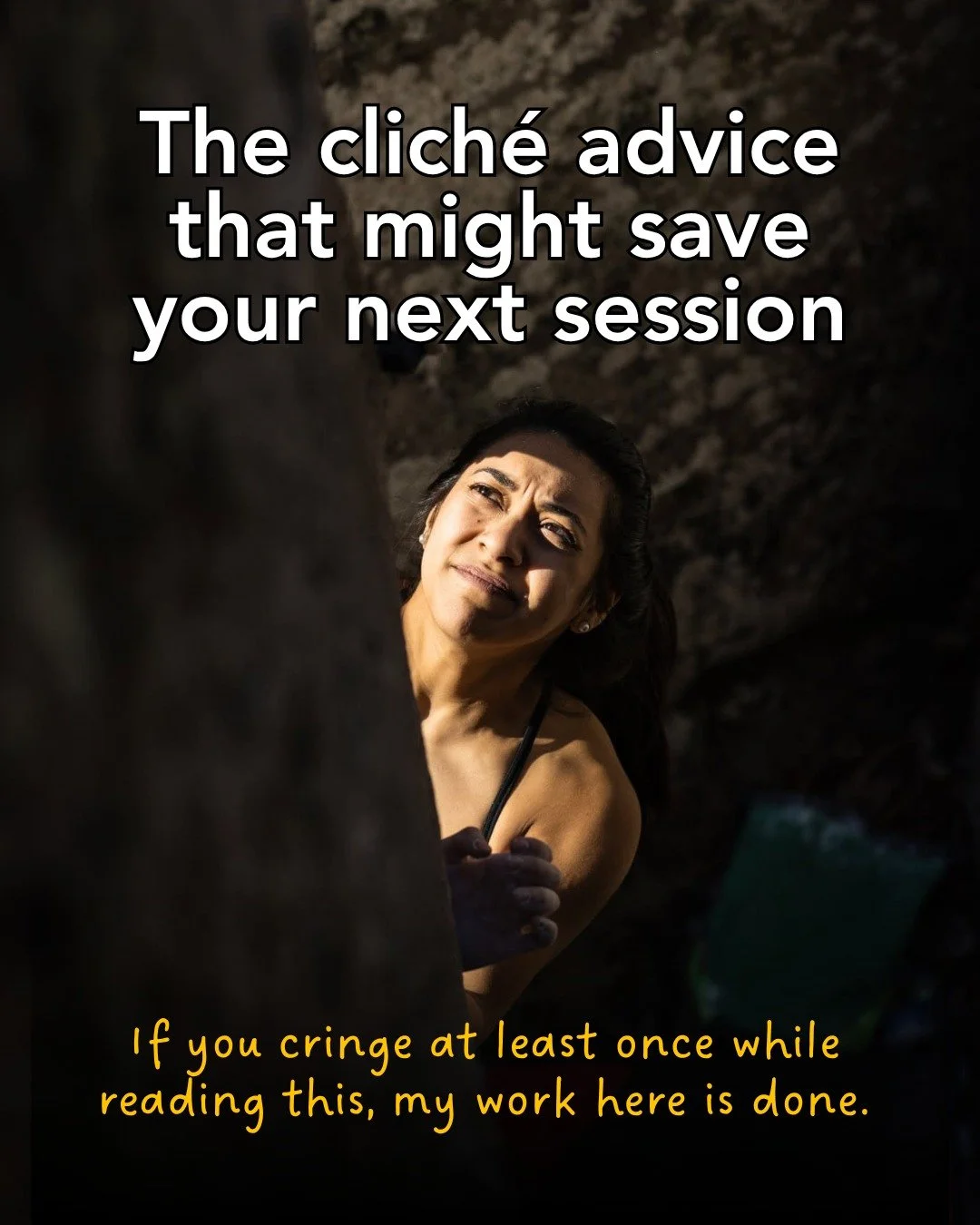 Save this post for the next time you're in the middle of a rough session. Don't worry, I won't tell 🤫