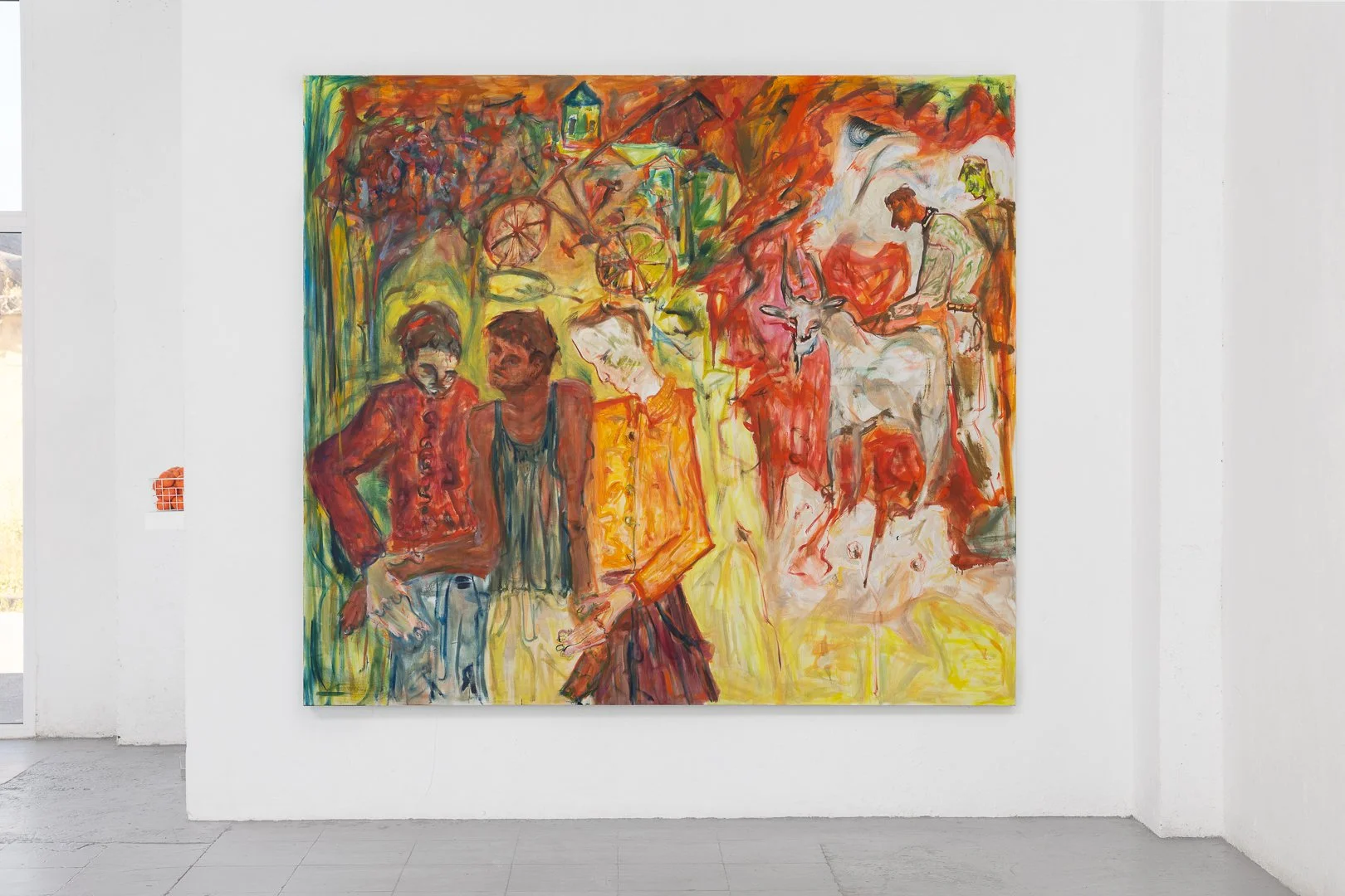 Nickolas Roblee-Strauss, Azazel. Oil on canvas, 212 x 240 cm, 2026.