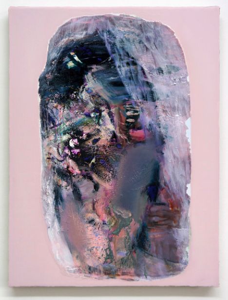 Mark Jackson,&nbsp;mercury (shrouded, oil, pigments and pastel on linen on panel, 40 x 30cm, 2018