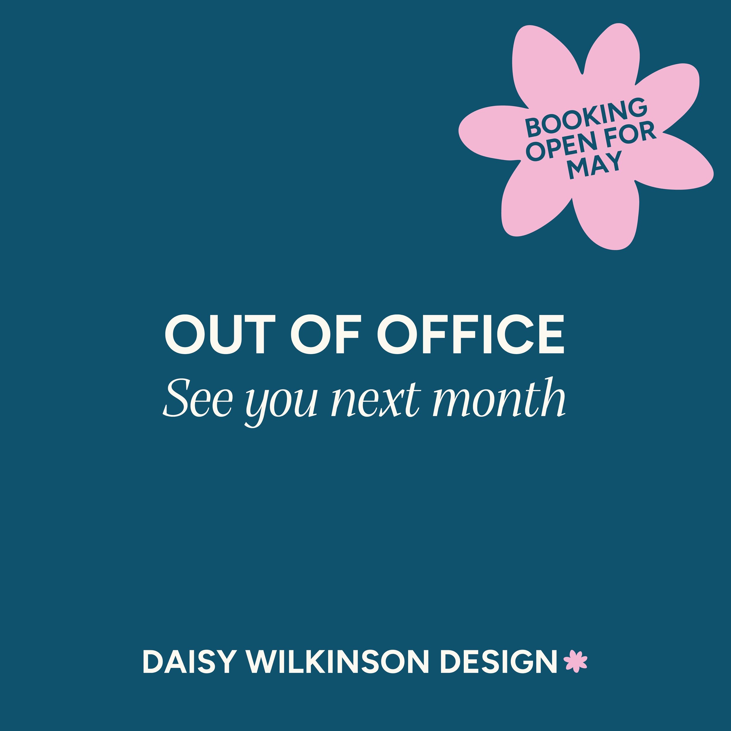 I am off to New Zealand and will be back late April🇳🇿

Booking open for May onwards www.daisywilkinson.com

#brand #branding #logo #logodesign #weddingstationery