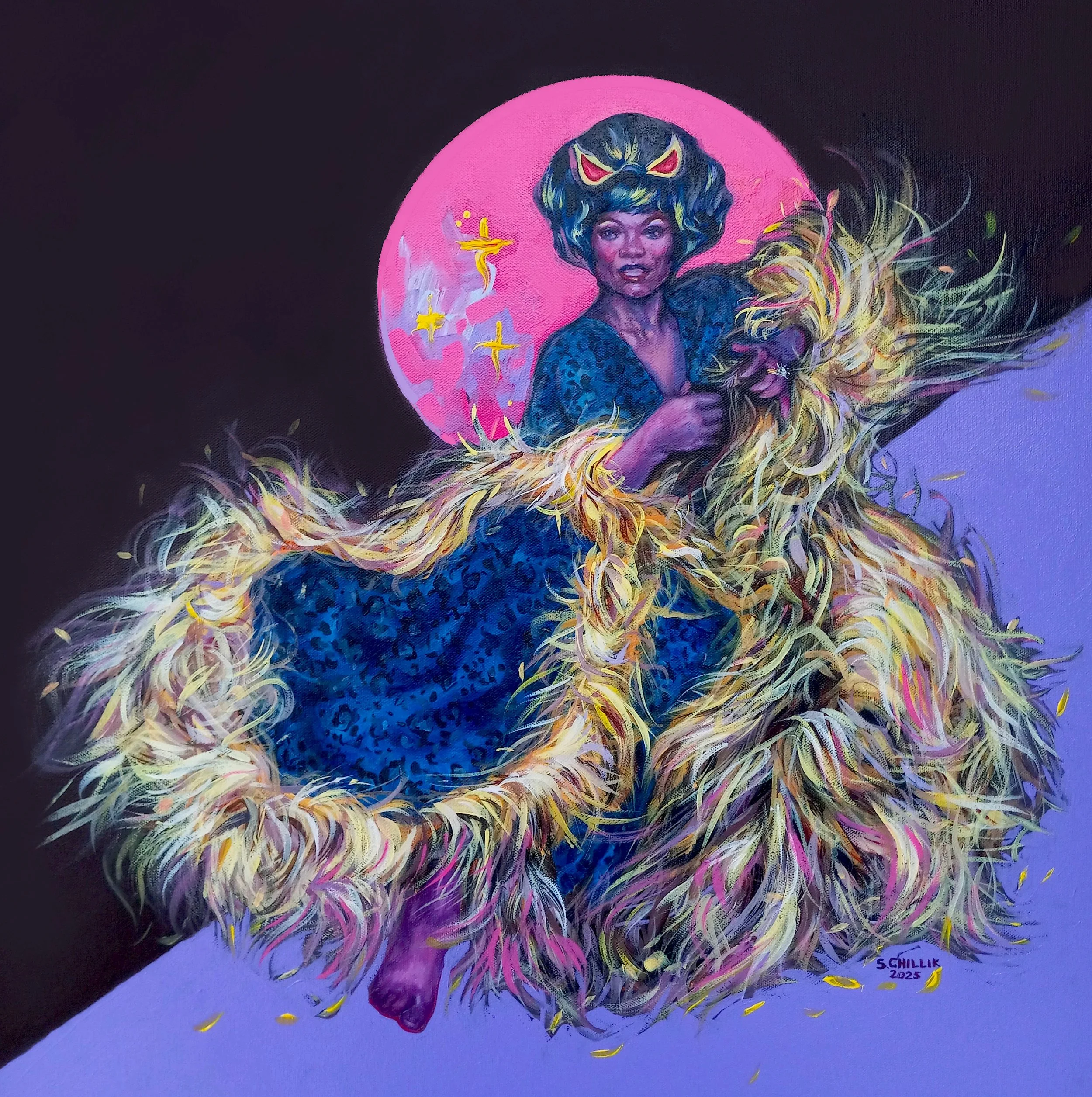 update La Dolce Vita Eartha Kitt,24x24 in,Acrylic,2025.jpeg