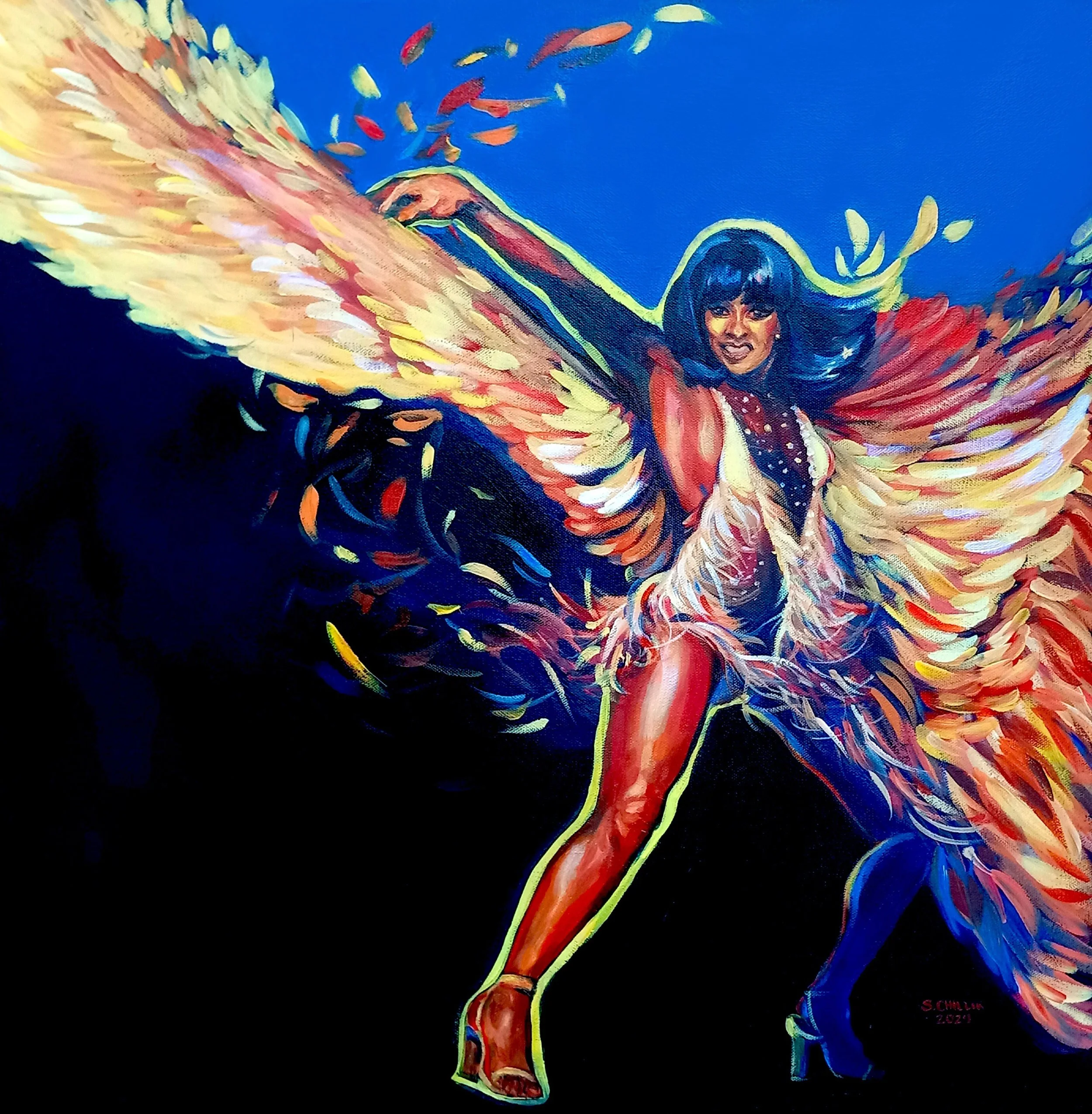 update Afterglow x Tina Turner, 2024,Acrylic on canvas 24x24 in.png