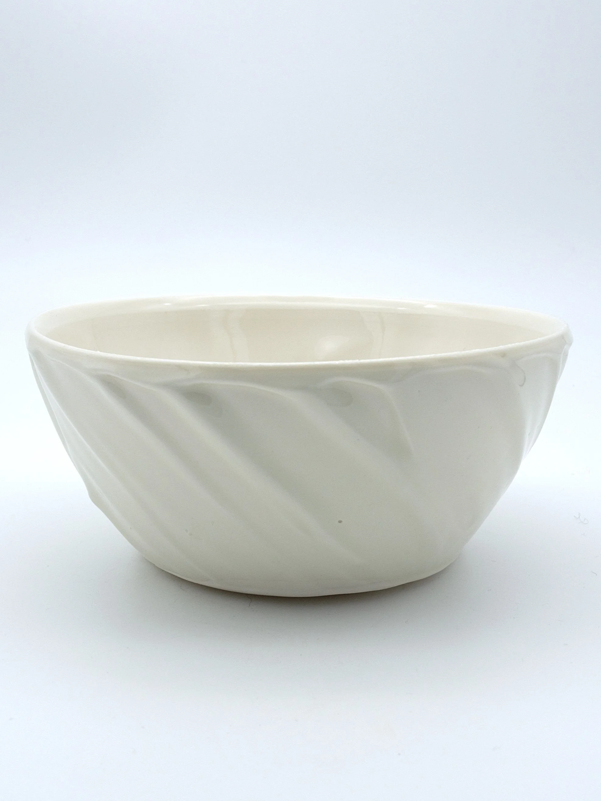 61. Porcelain Bowl with Textural Hakeme Slip