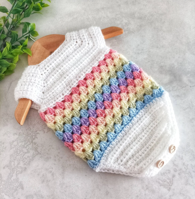 Granny Splash Romper