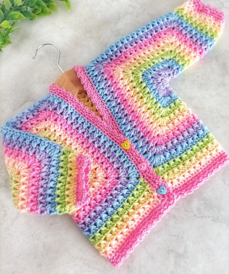 Criss Cross Hexagon Cardigan
