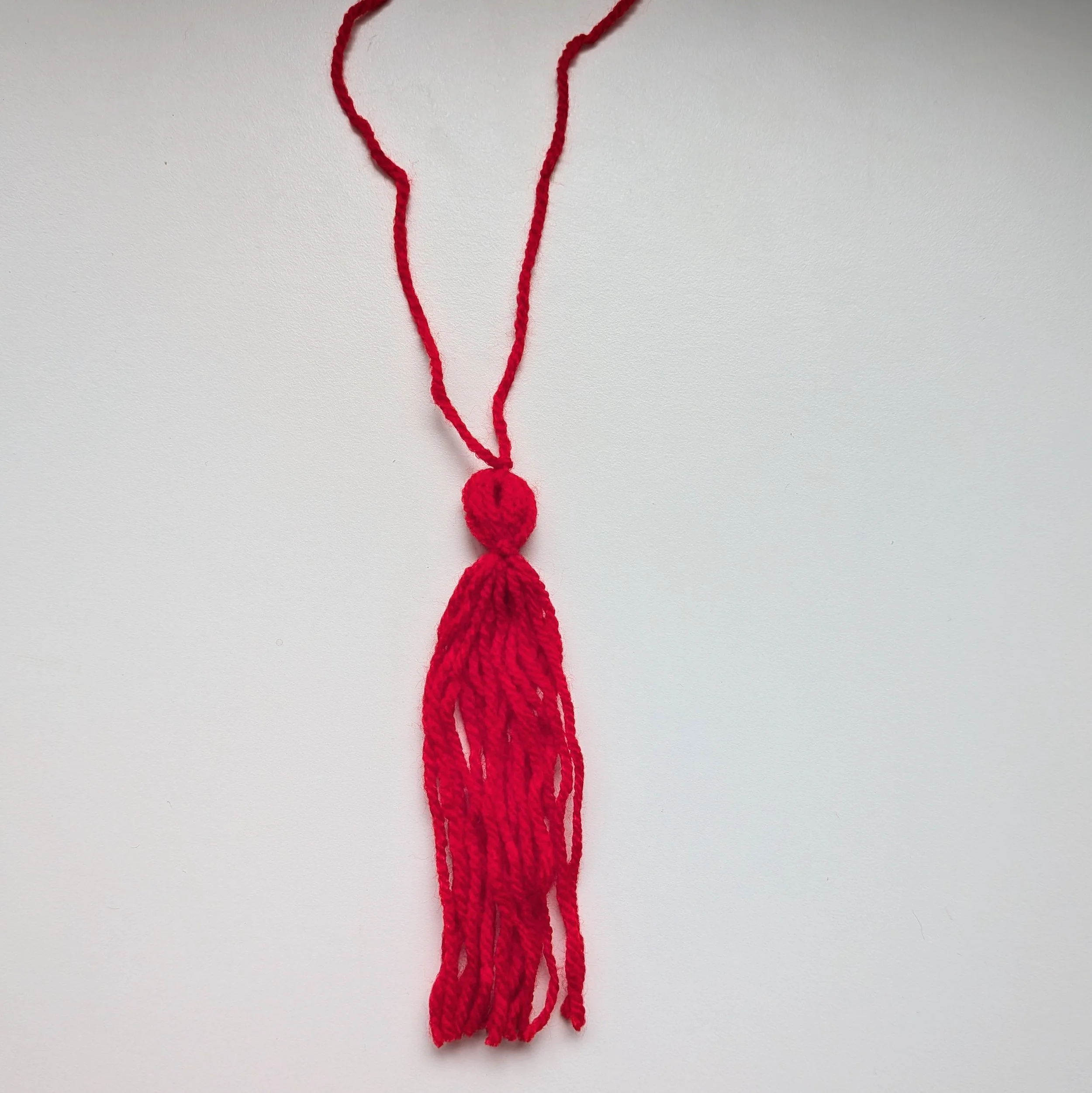 Trim tassels so they are level