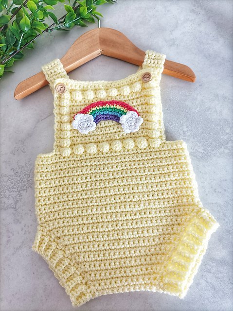 Rainbow Bobble Romper
