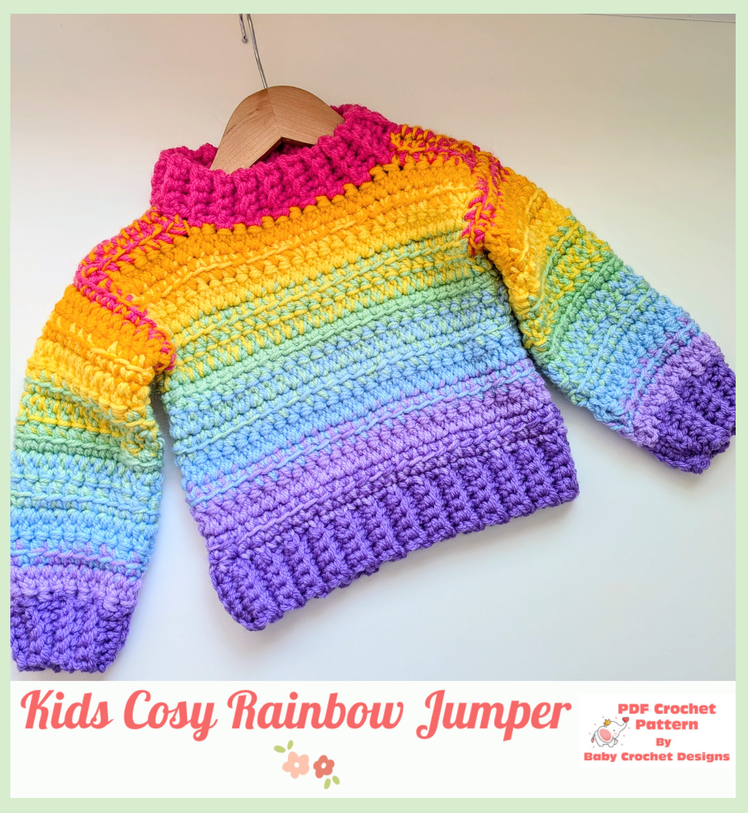 Kids Cosy Rainbow Jumper