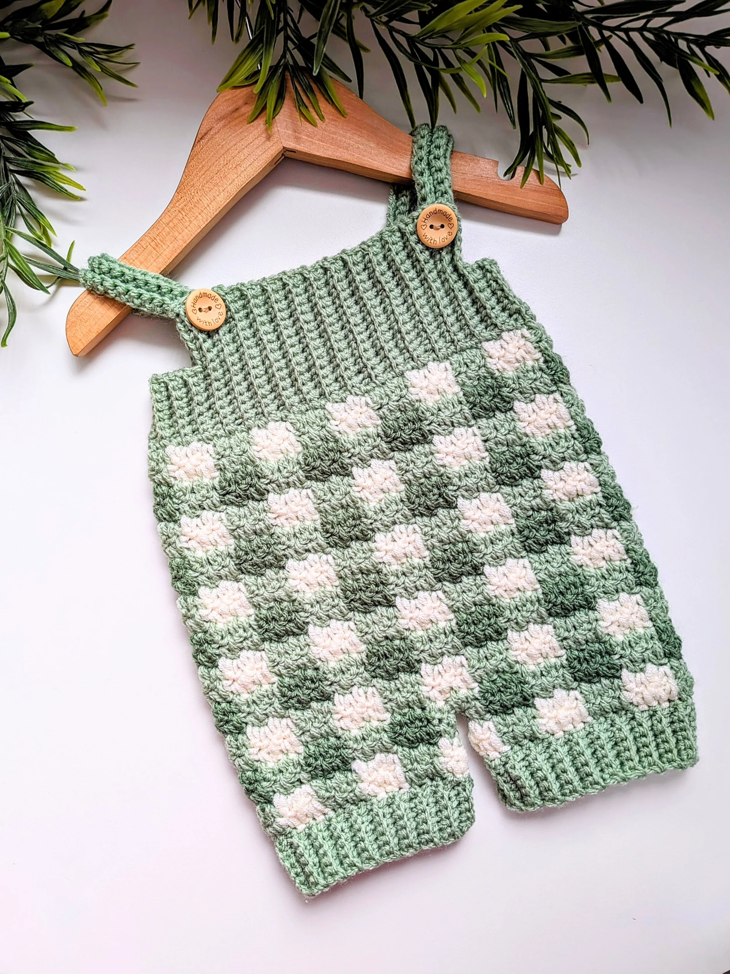 Gingham Dungarees