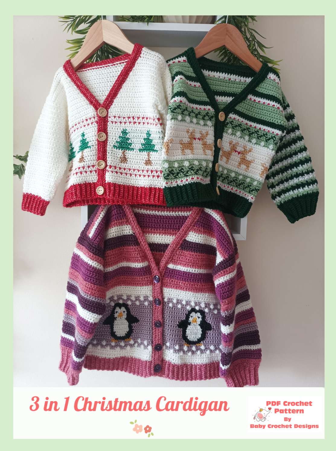3 in 1 Christmas Cardigan