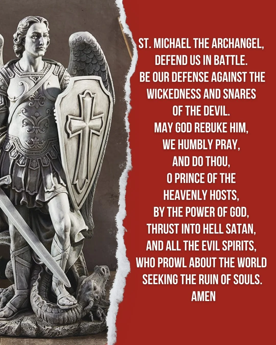 St. Michael the Archangel, pray for us!

#Catholic #saints #StMichael #prayers #pray
