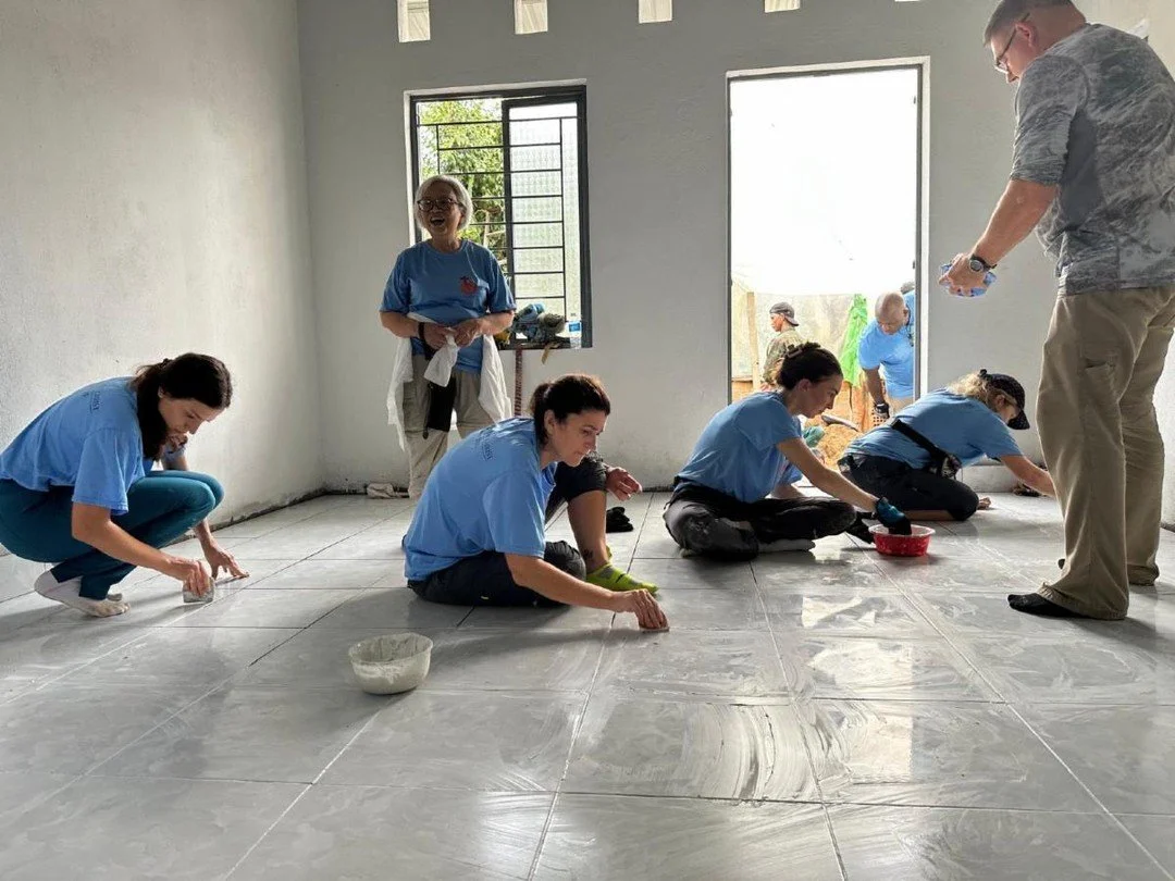 For two days missionaries helped to finish the home of a beautiful couple with 11 children. They share two wonderful meals with the family. In total there are 100 relatives living in their family compound. The home is in a very remote part of Vietnam