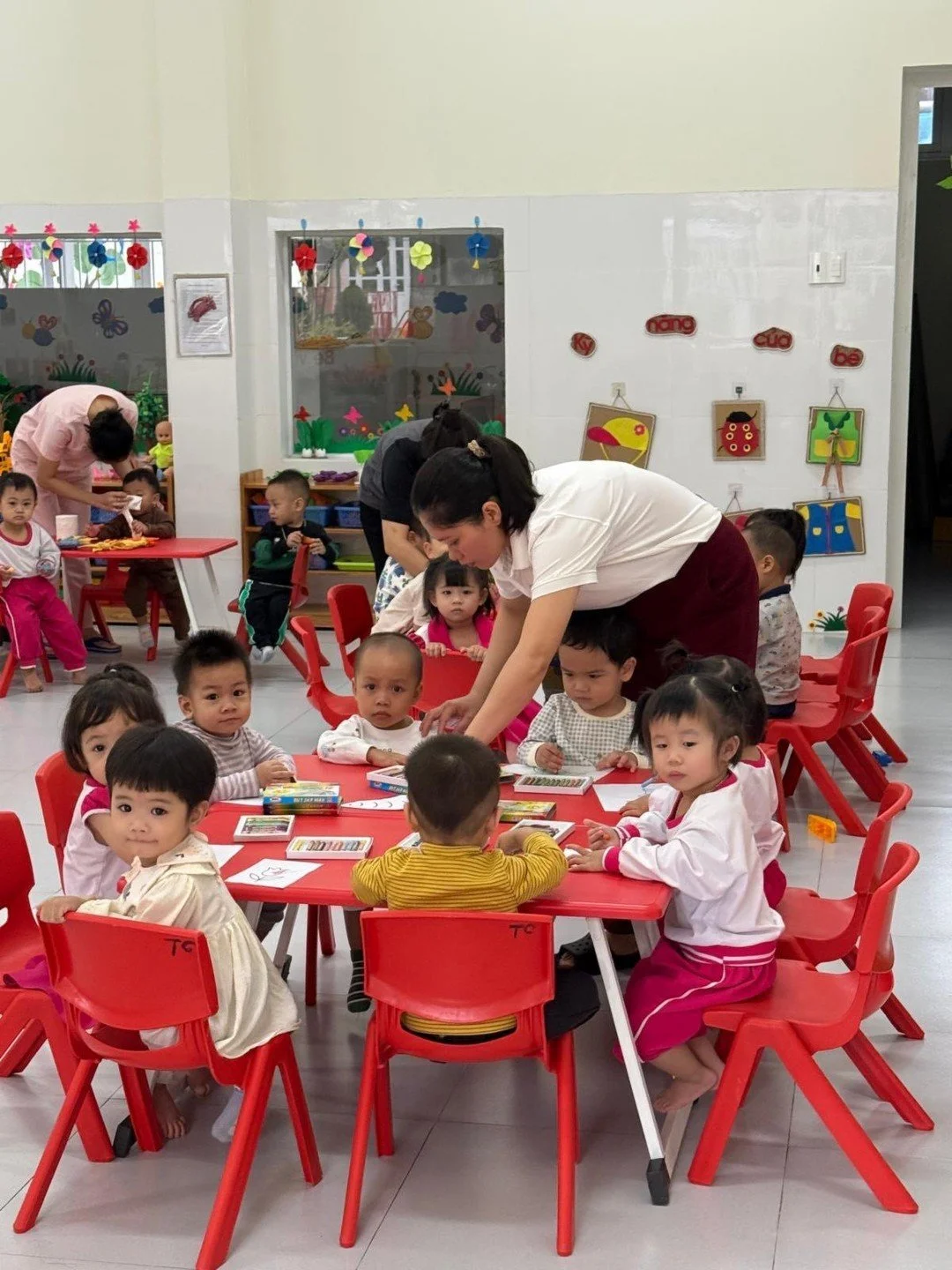 Missionaries began the day with breakfast at the convent and then toured a school, which is both boarding, for 84 girls, and a day elementary school for over 800 students.  It is a beautiful and very large compound with splendid gardens all around.  