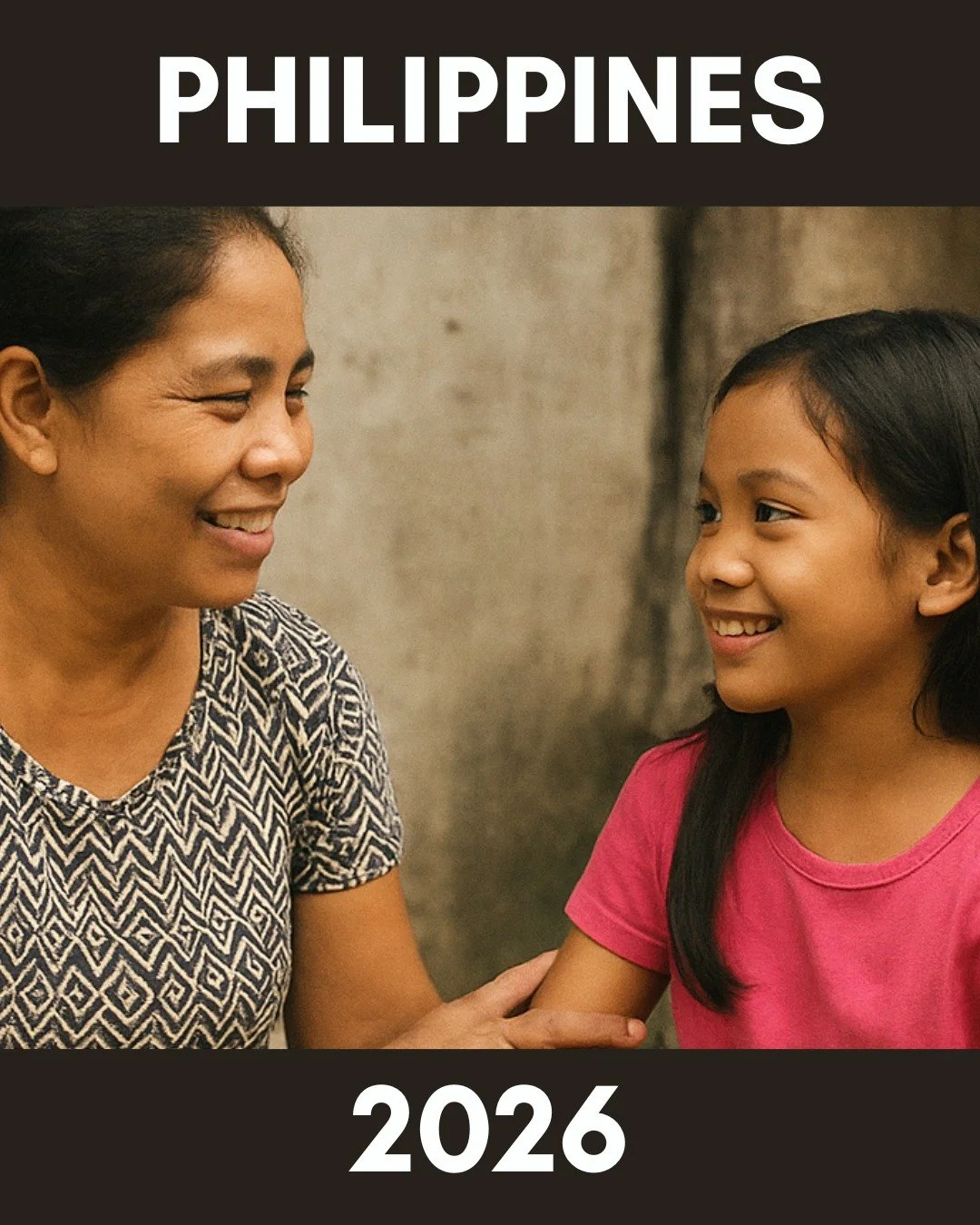 We&rsquo;re headed to the Philippines for the very first time&mdash;and we&rsquo;re inviting you to be part of it.

Serve alongside local partners in Manila and surrounding communities, build relationships with families, and witness the resilience an