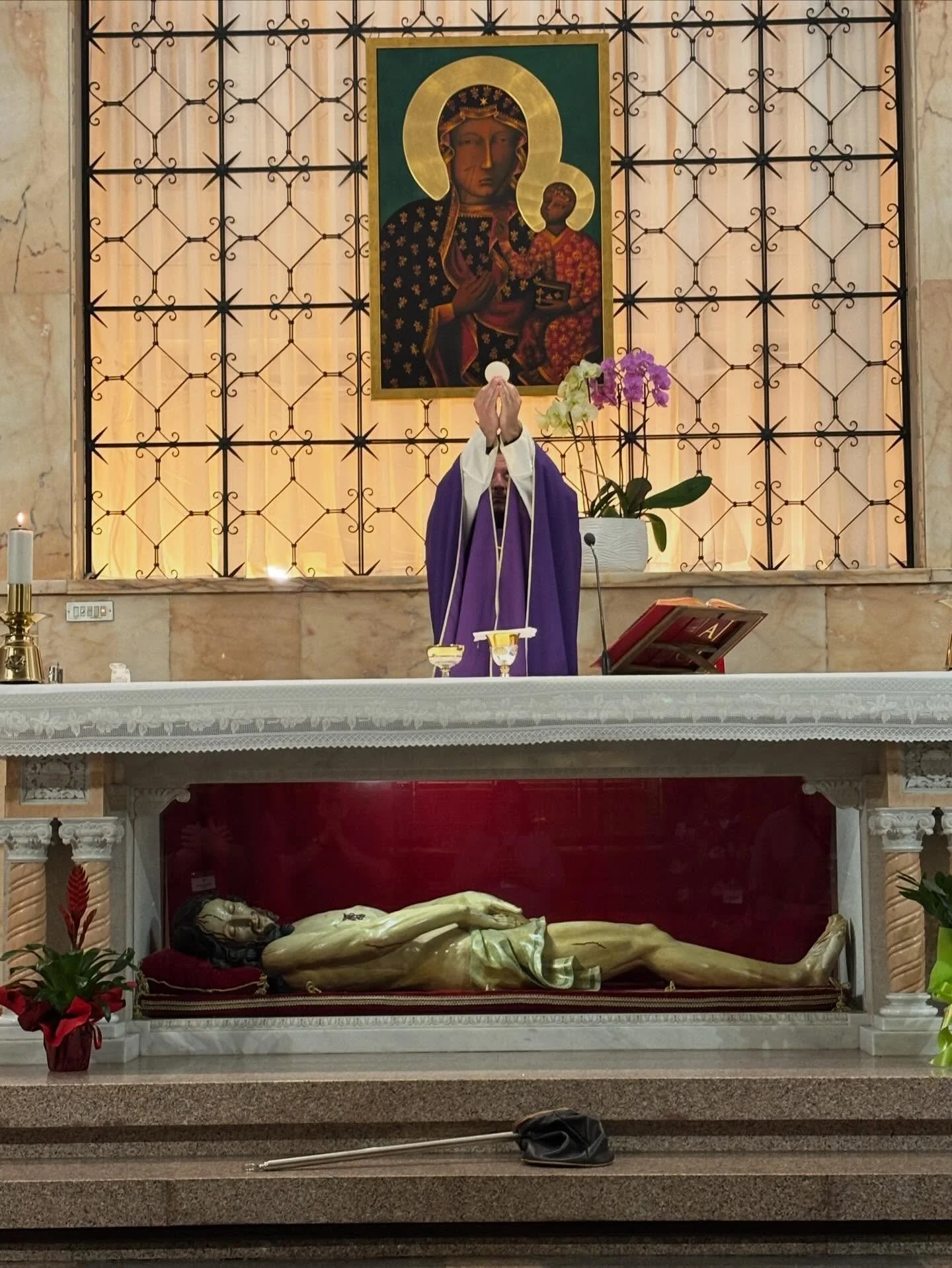 This morning we began the day celebrating Mass in the crypt at the Shrine of Padre Pio. We then had a tour of the Shrine learning more about the life of St. Pio.