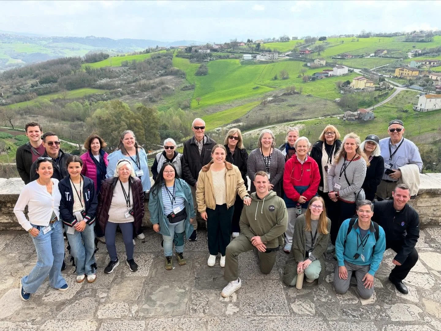Thursday we walked through the childhood town of St. Padre Pio, Pietrelcino. We walked the cobblestone streets through the winding hills up to see the home where he was born. At the top of the town we reached the church where he was baptized. After c