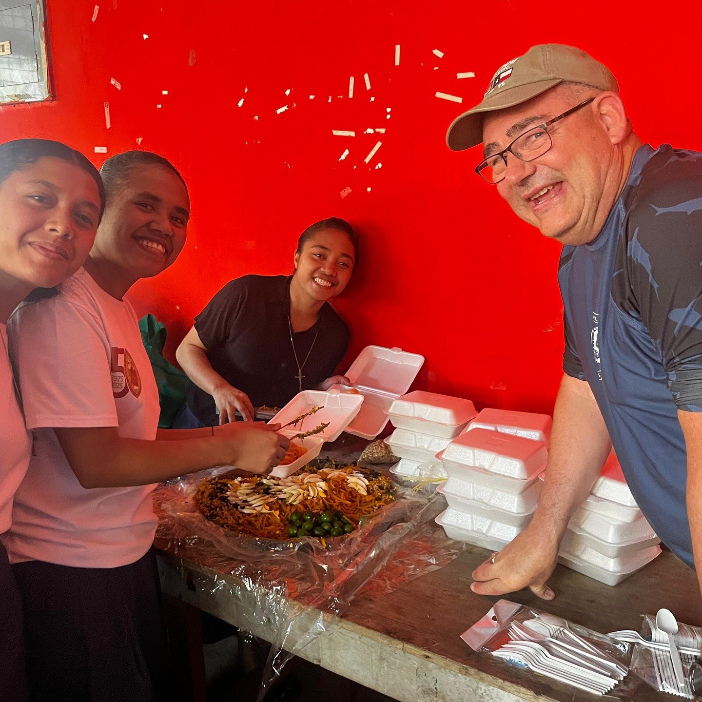 On their first day in the Philippines CBC missionaries made home visits and distributed backpack filled with supplies and goodies to school children.