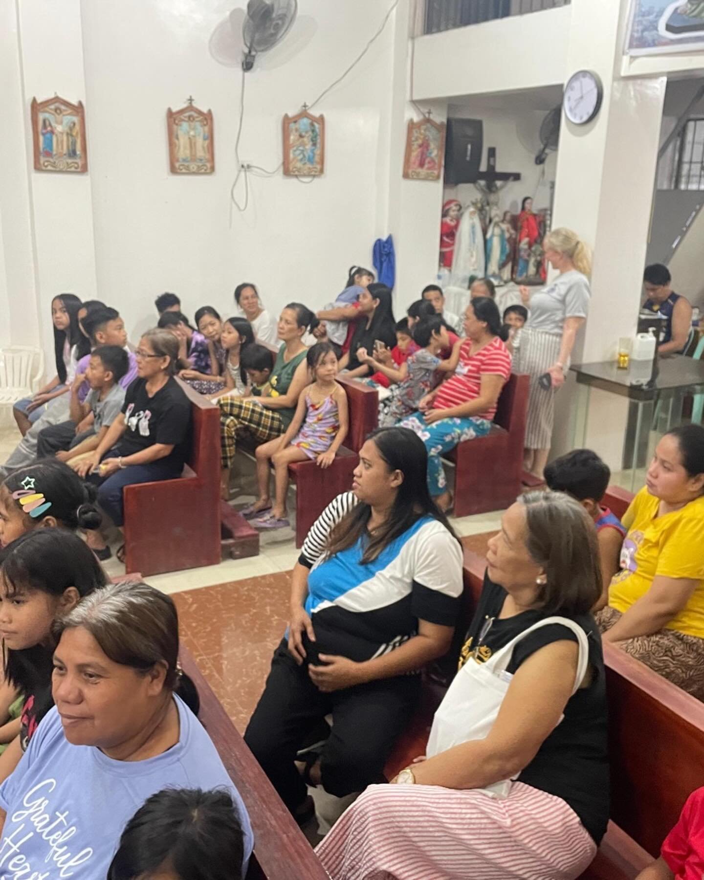 Today missionaries had Mass at St. Joseph the Worker&rsquo;s chapel in the morning, then left to go meet the Bishop of Novaliches, Bishop Gaa. Then returned to St. Joseph&rsquo;s to  distribute the backpacks CBC donated to 45 children in the communit