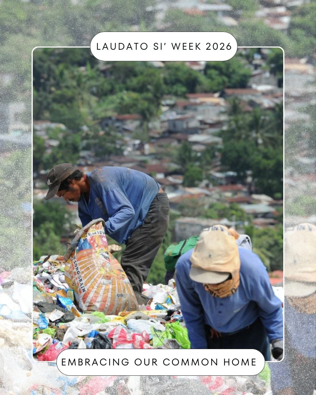 "The Earth, our home, is beginning to look more and more like an immense pile of filth." - Pope Francis, Laudato Si' This week, as we celebrate the 10th anniversary of Laudato Si', let's remember our responsibility to care for our common ho