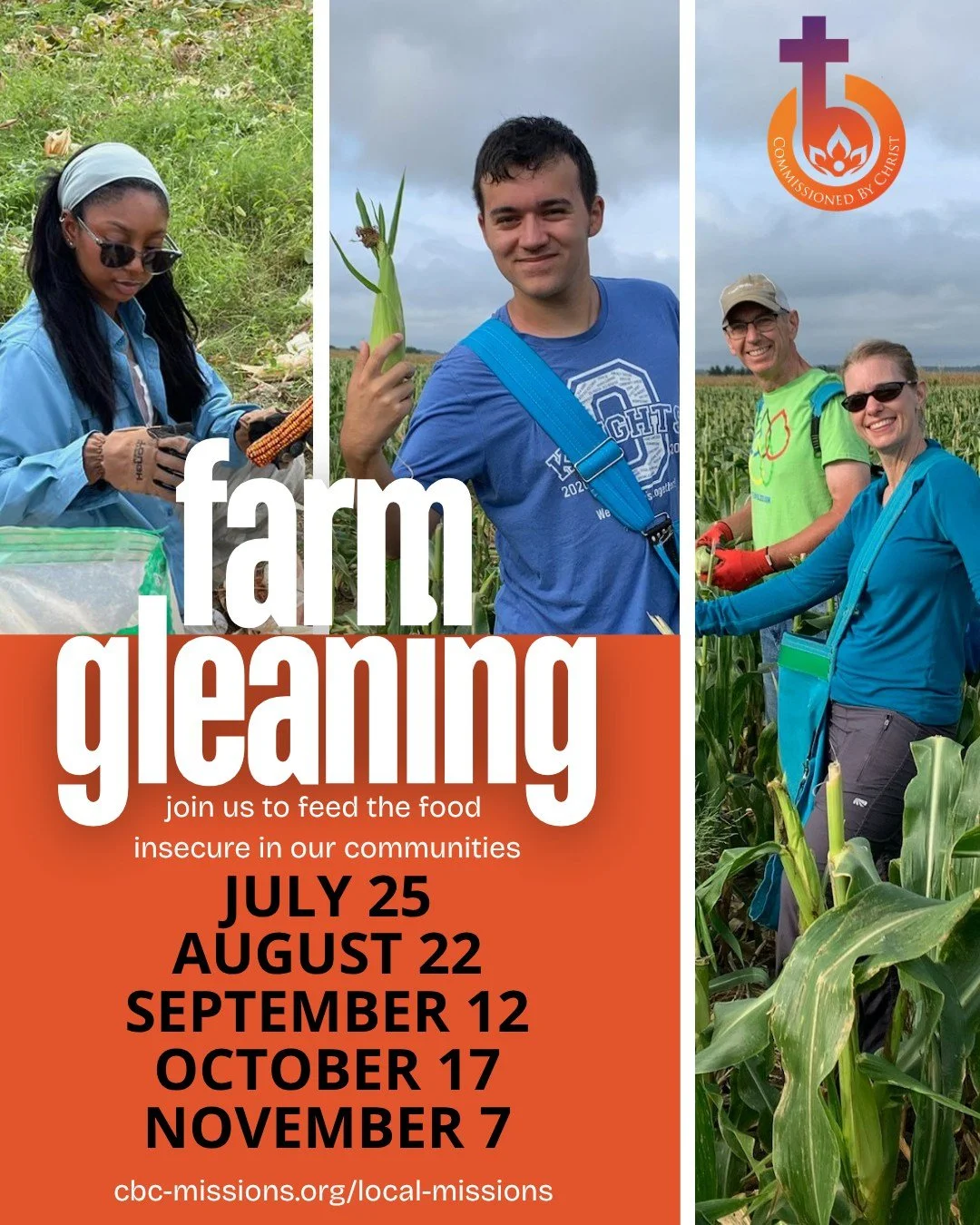 Looking for a way to serve this summer? Join us for farm gleaning! &ldquo;Gleaning&rdquo; is the traditional biblical practice of gathering crops that would otherwise be left in the fields to rot, or be plowed under after harvest. Commissioned by Chr