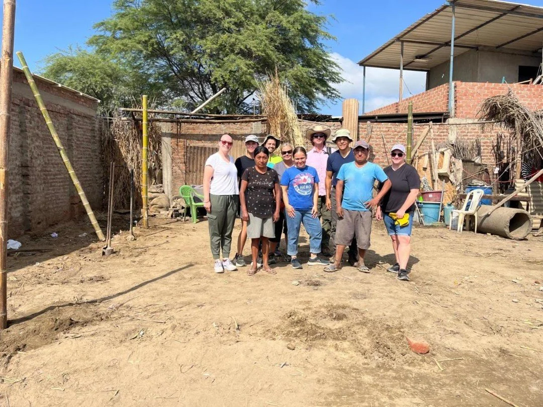 From our mission team leaders in Peru:

Our morning exercise group (Pasos de Fe --steps of faith), has continued to grow each day.  Our missionaries put in a lot of hard work, building two new houses in one day. We also had missionaries help herd goa