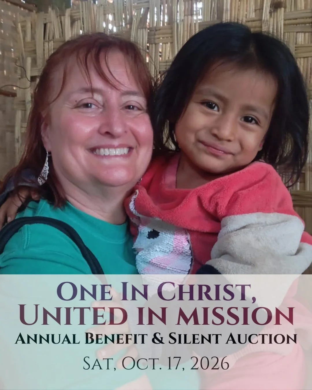 Tickets are available now for our October 17 Annual Benefit and Silent Auction. 

We would love for you to join us and see the good work of CBC! A special invitation to all past missionaries to join us!

https://commissionedbychrist.ejoinme.org/2026A