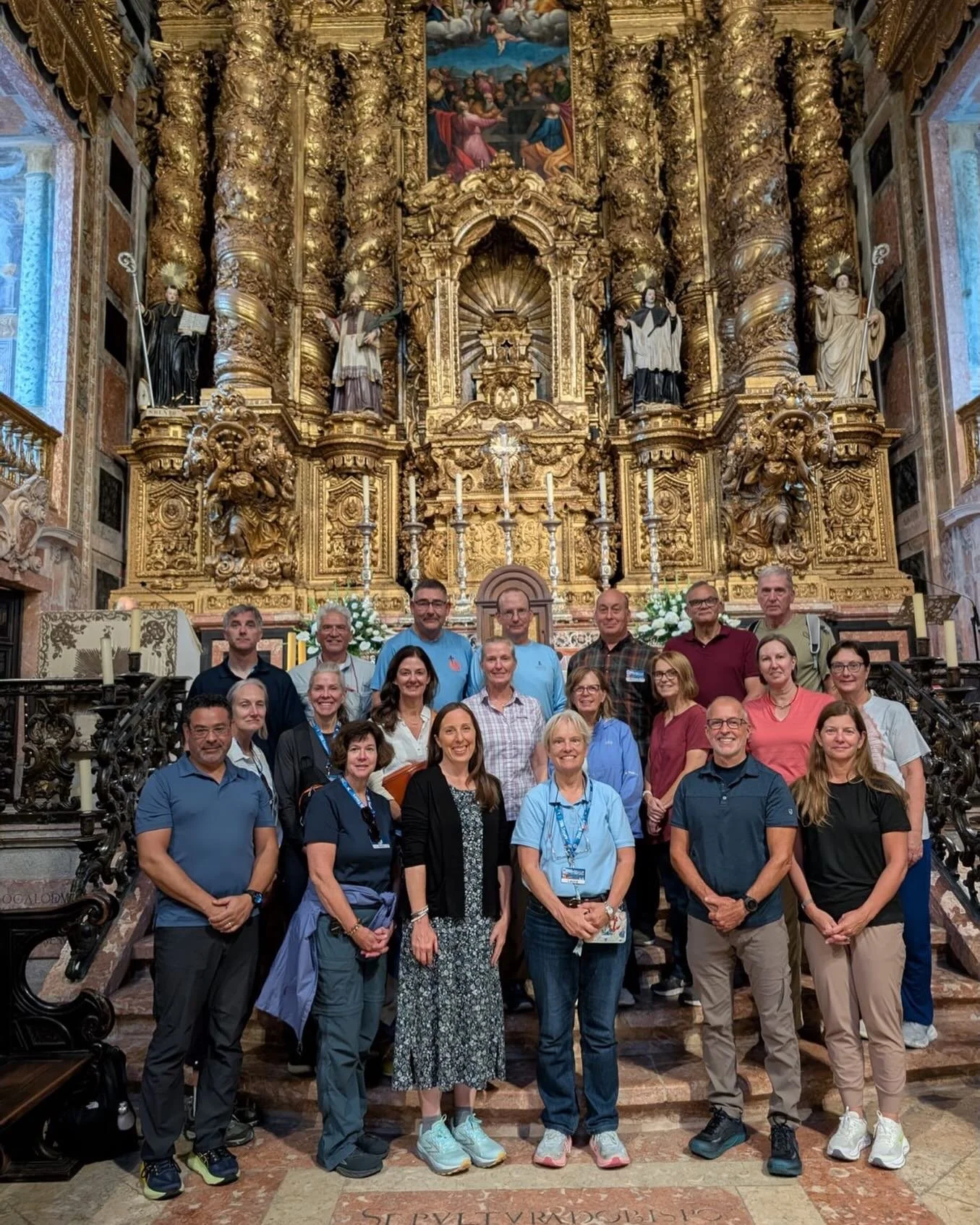 And so it begins!! Our CBC pilgrims have gathered together and are ready to begin their Camino! Please keep them in your prayers!  Buen Camino!