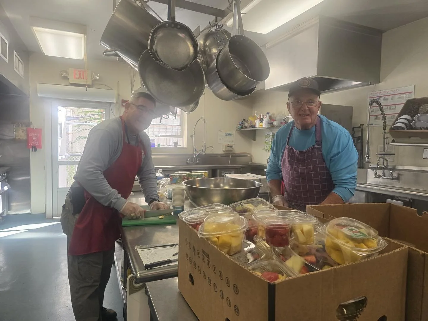 Day 2 at the Inn was very successful.  The days events included serving the guests a  bag breakfast and coffee. We conducted several minor repair jobs that included replacing window panes, repairing doors, constructing an air conditioner ventilation 