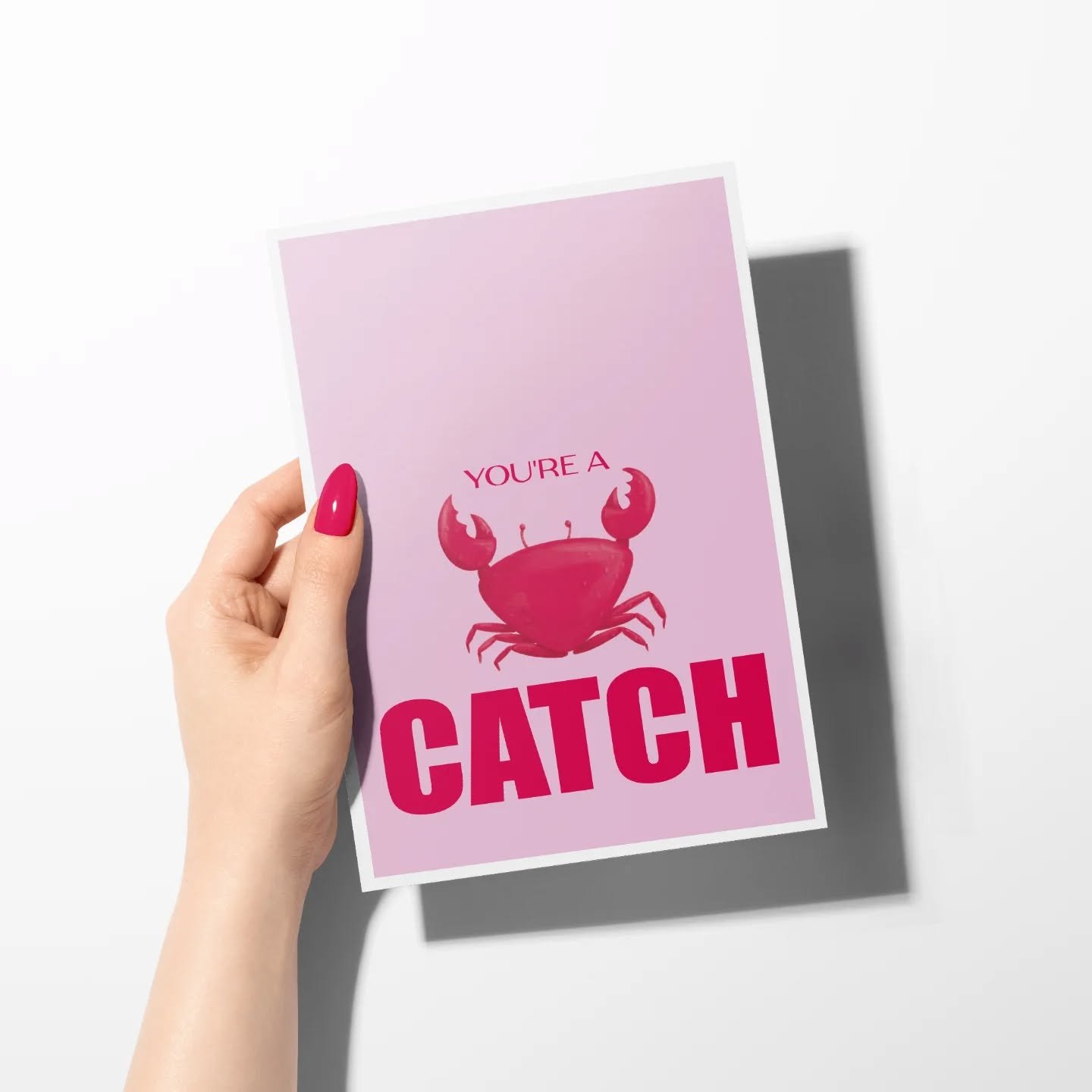 That friend who's impossible to buy for? Yeah, one of these will do. Whether they're a catch, a lifesaver, a little too salty, or just really into sardines for some weird ass reason; you bet I've got a card for that! 🦀

And no sardine judgement here