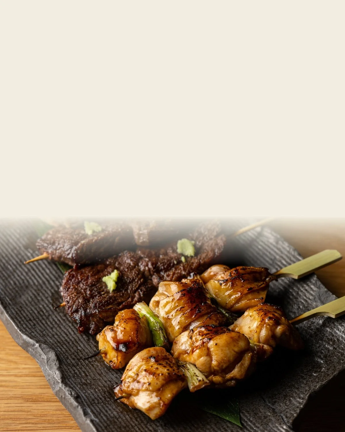 Japanese izakaya dishes served a la carte at n/soto in Los Angeles