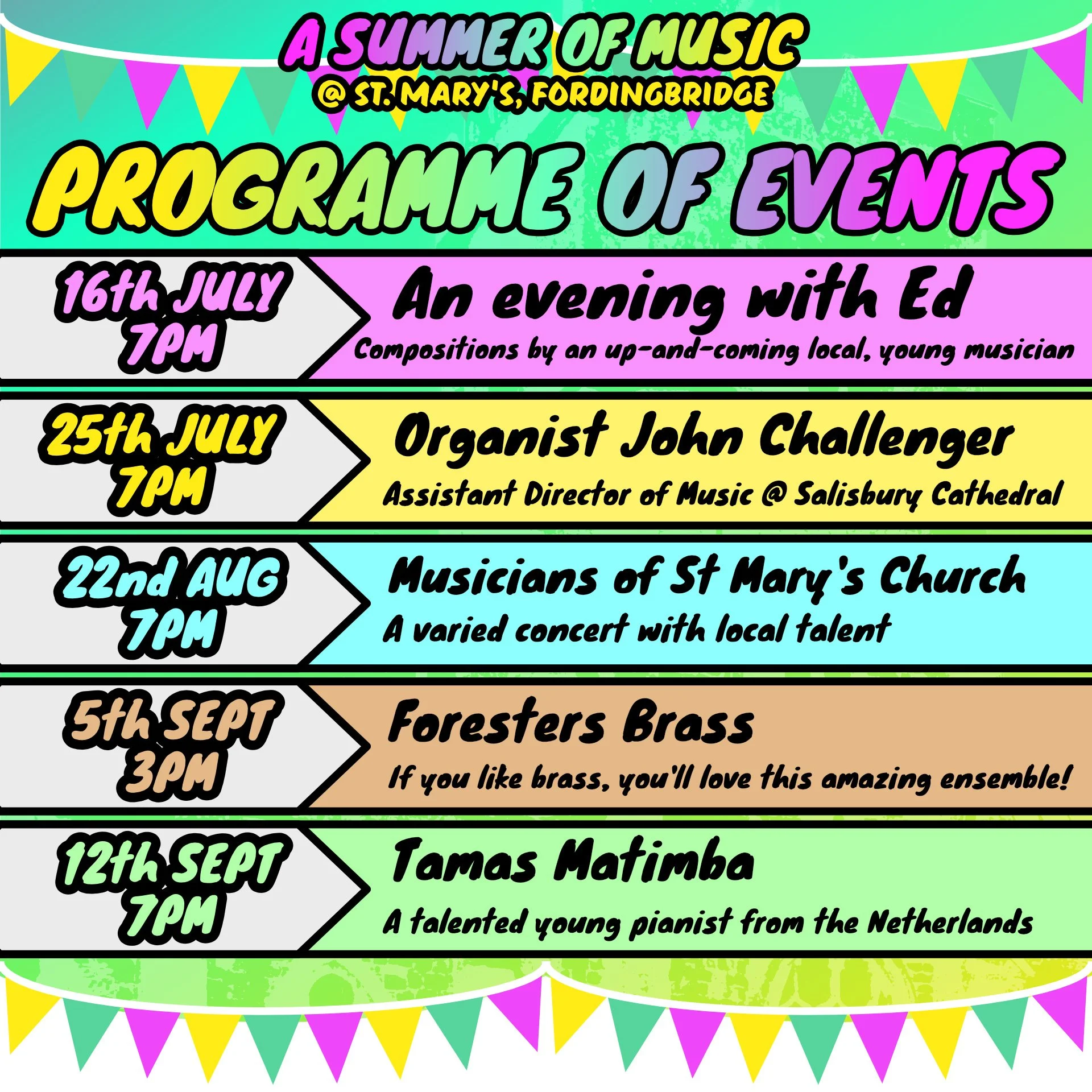 Join us for a Summer of Music!