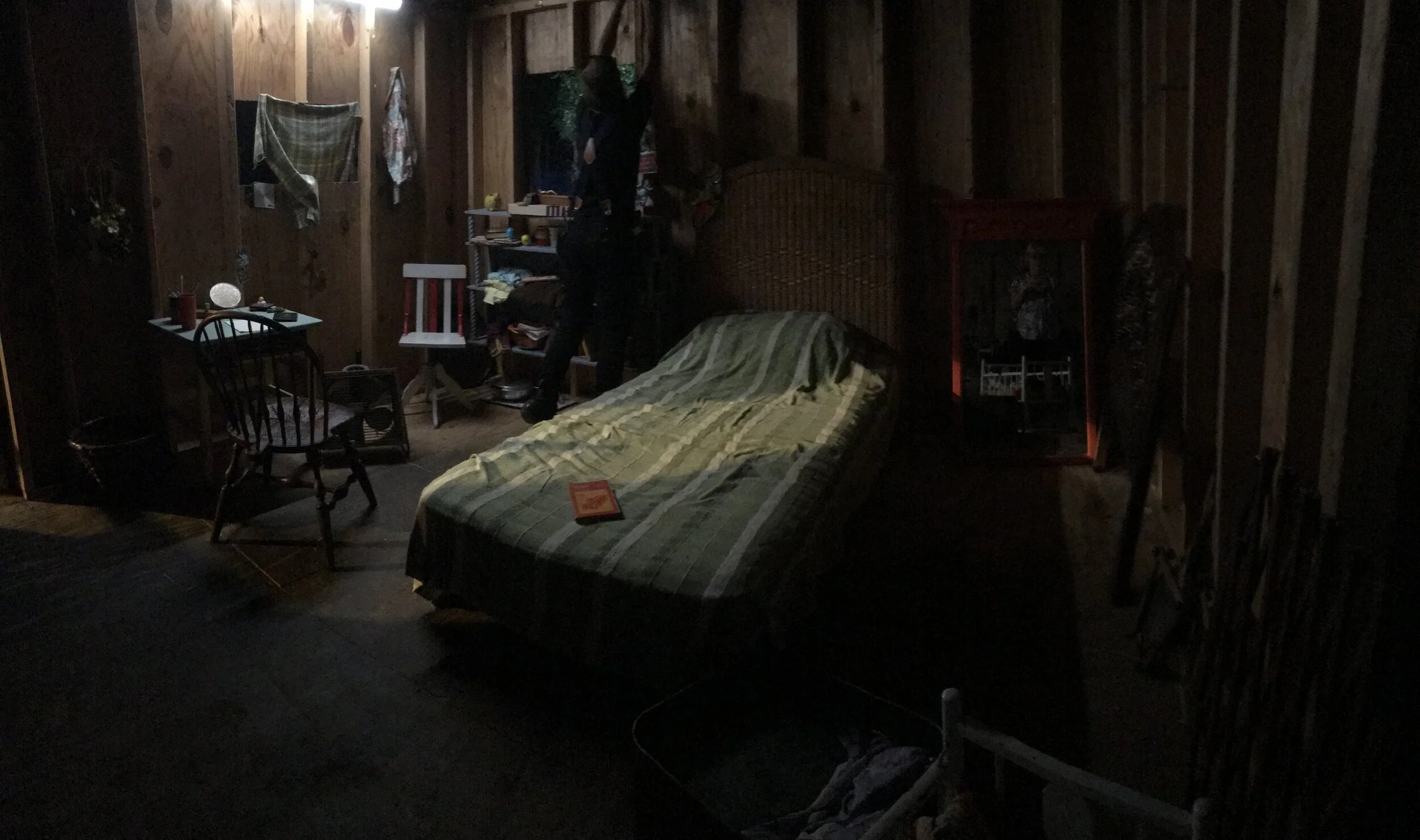 INT. Jonestown member's shack