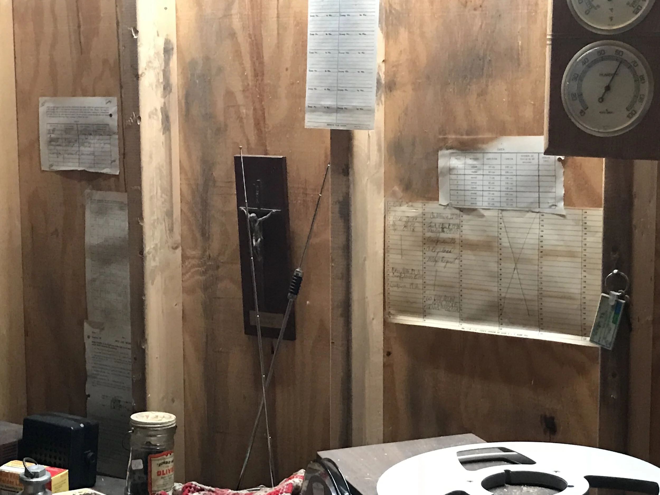 Jonestown INT. Jim Jones Radio Room 