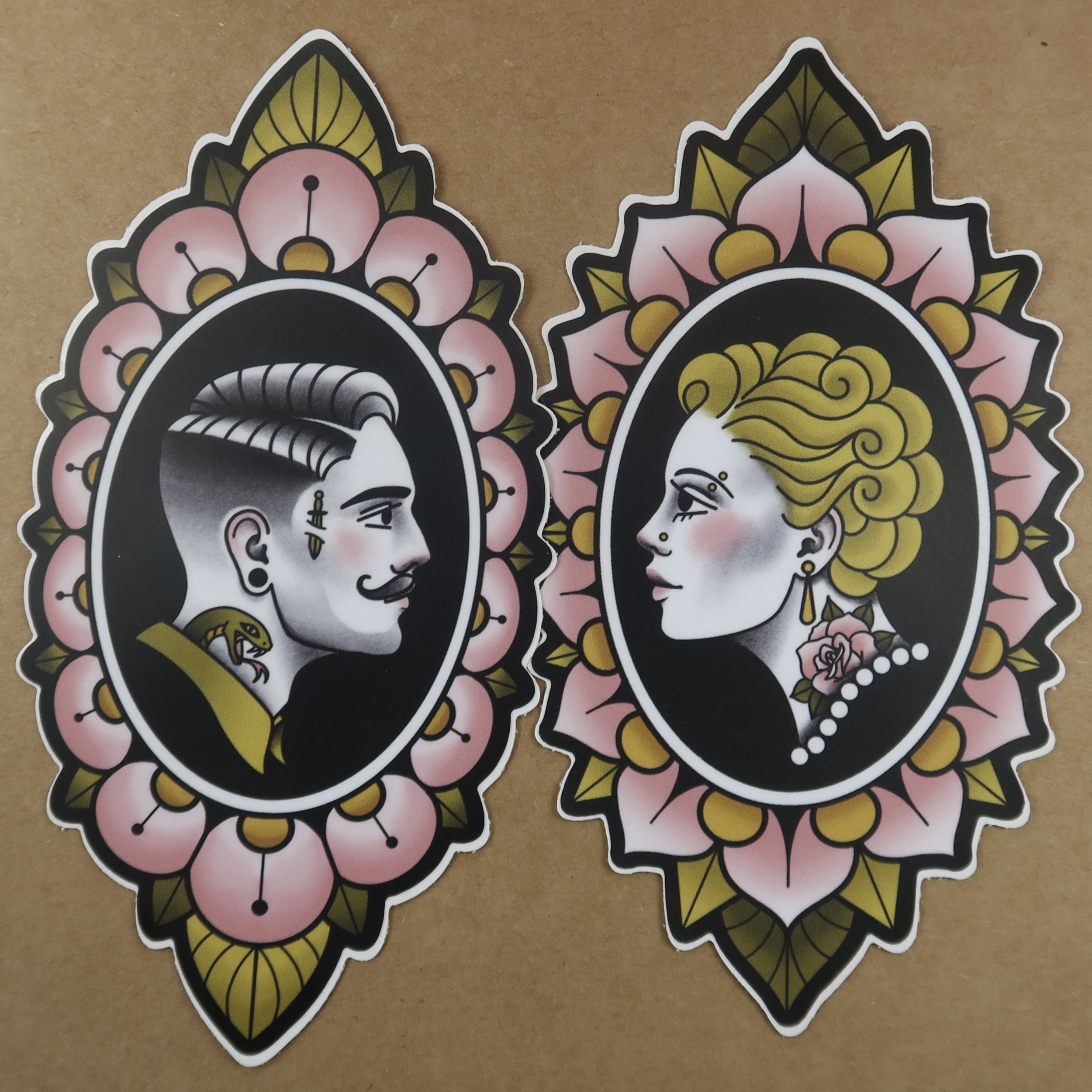 Fem and Masc Cameo 5"